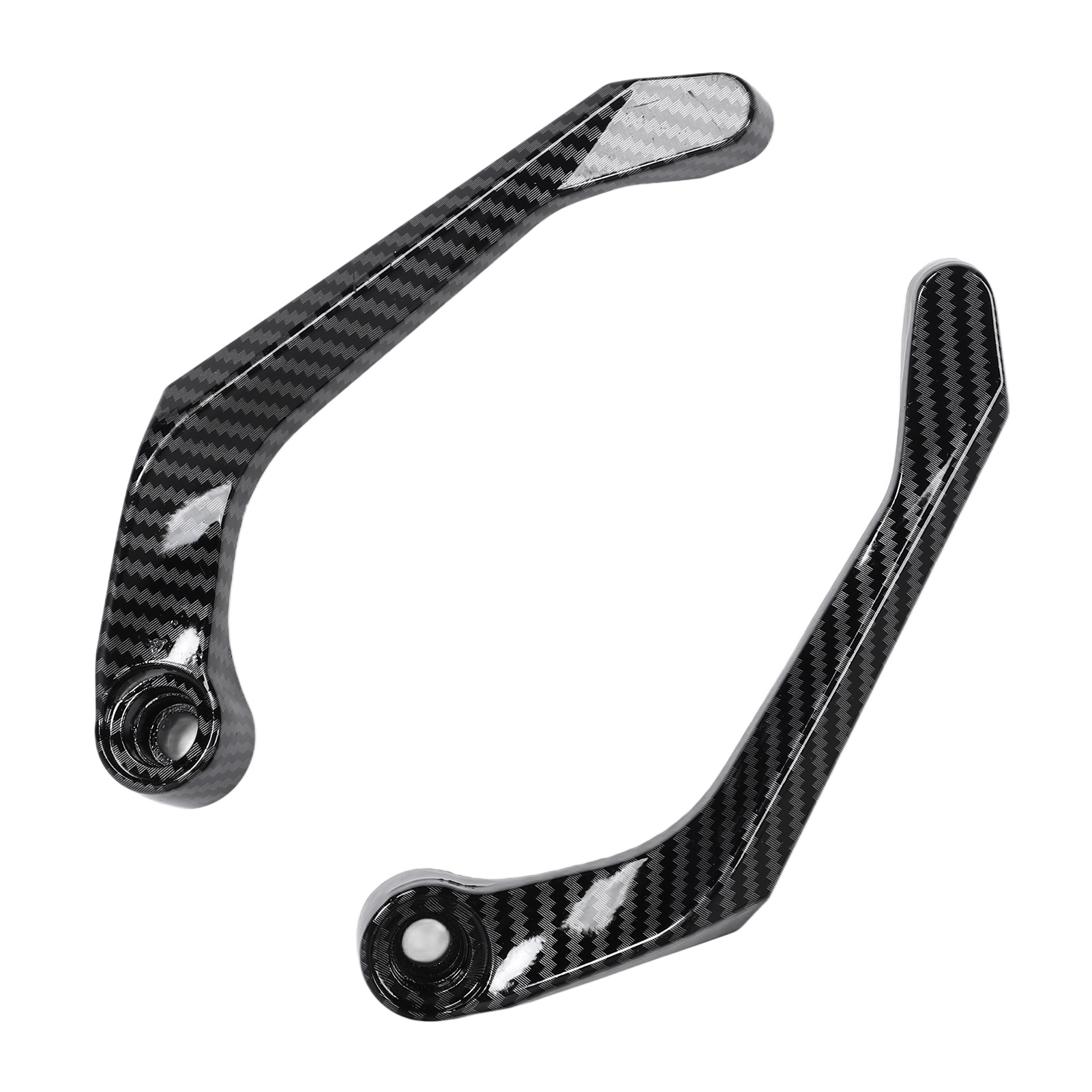 Motorrad-handschützer Aus Aluminium, Brems- Und Kupplungshebelschützer, Windabweiser, Silber, Schutzset