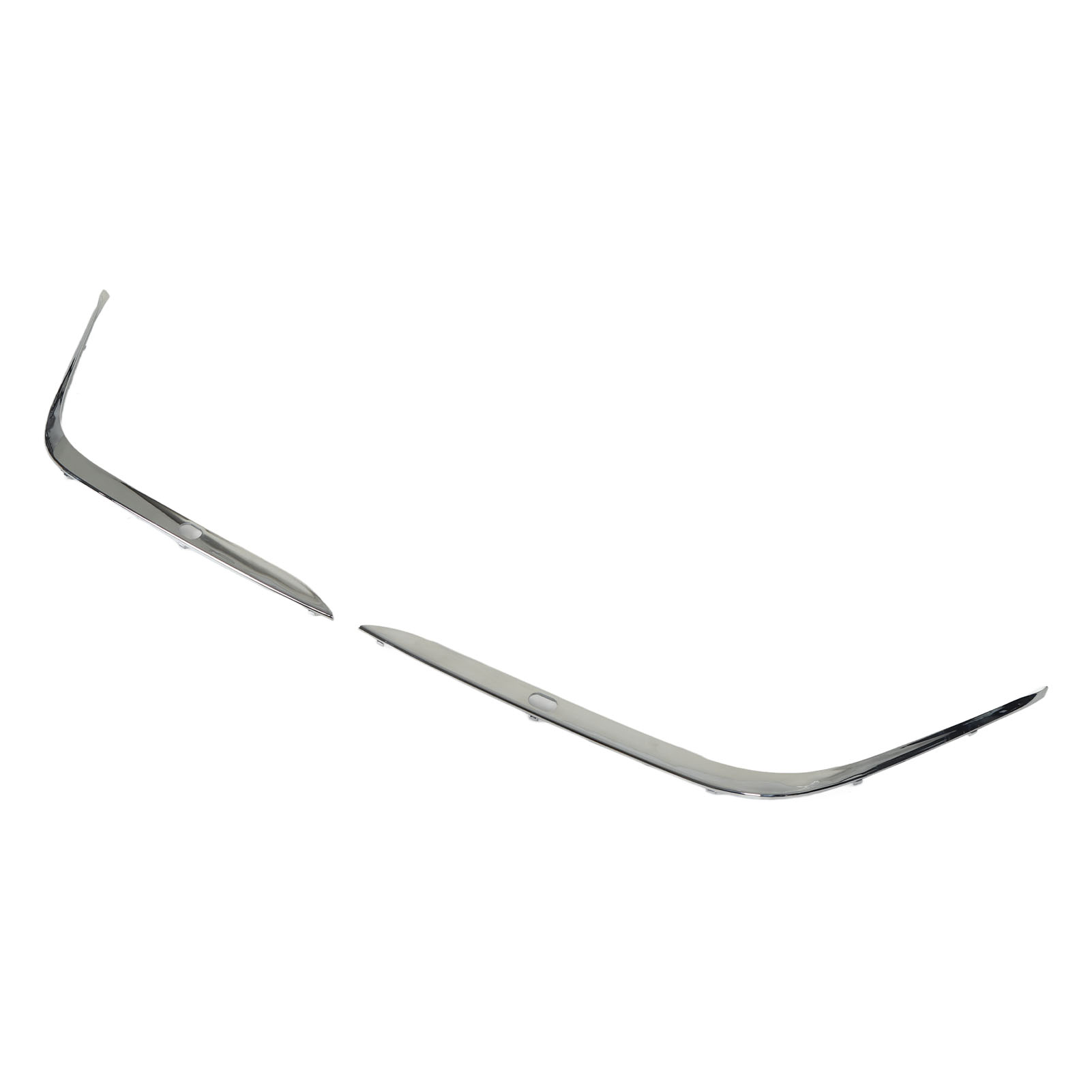Paar Verchromte Stoßstangenschutzleisten Mit Perforationen 51118168105 Für Bmw 7er E38 740il 750il