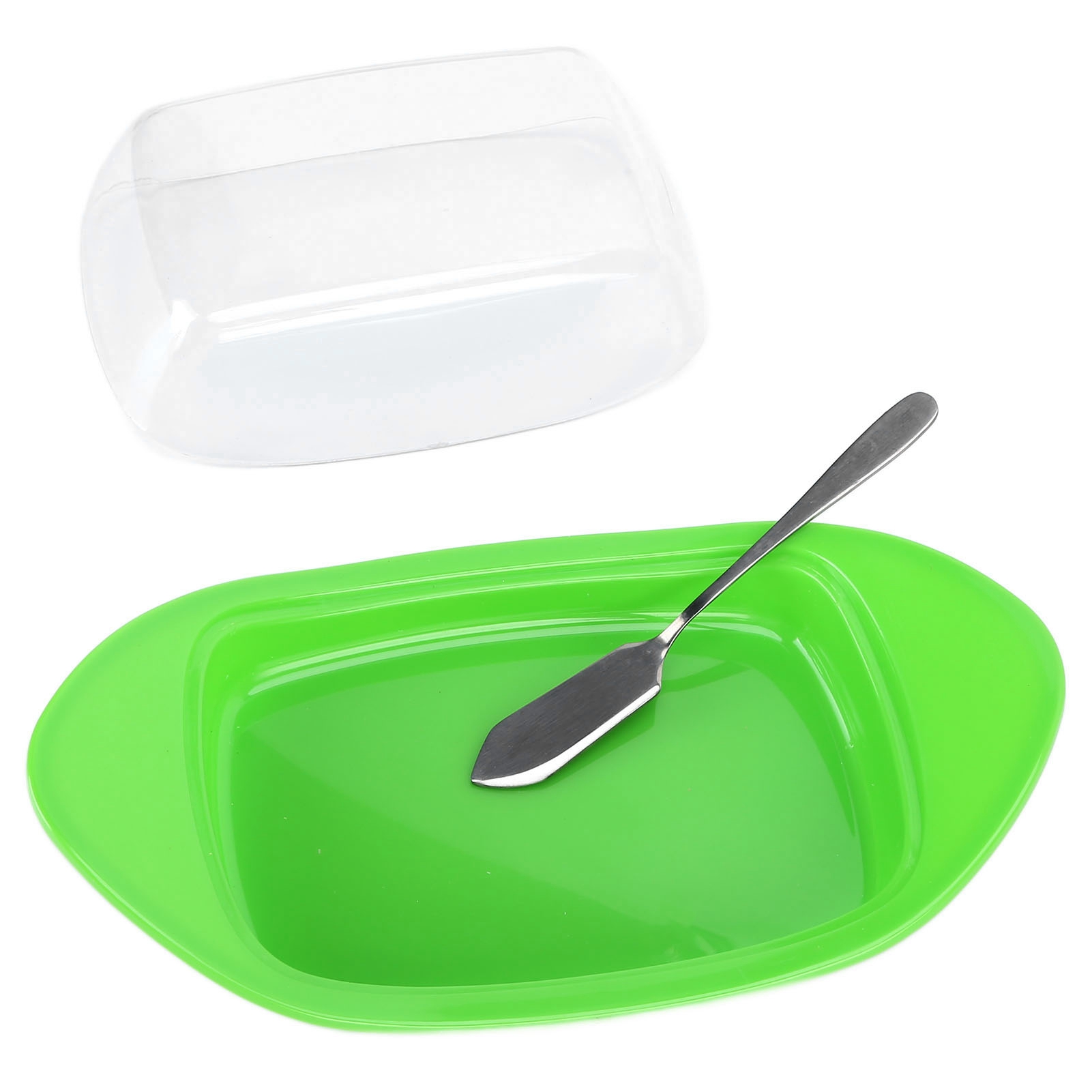 Butterdose In Schiffsform Mit Schneidemesser Und Deckel, Lebensmittelechter Käsebehälter Für Die Küche (grün)