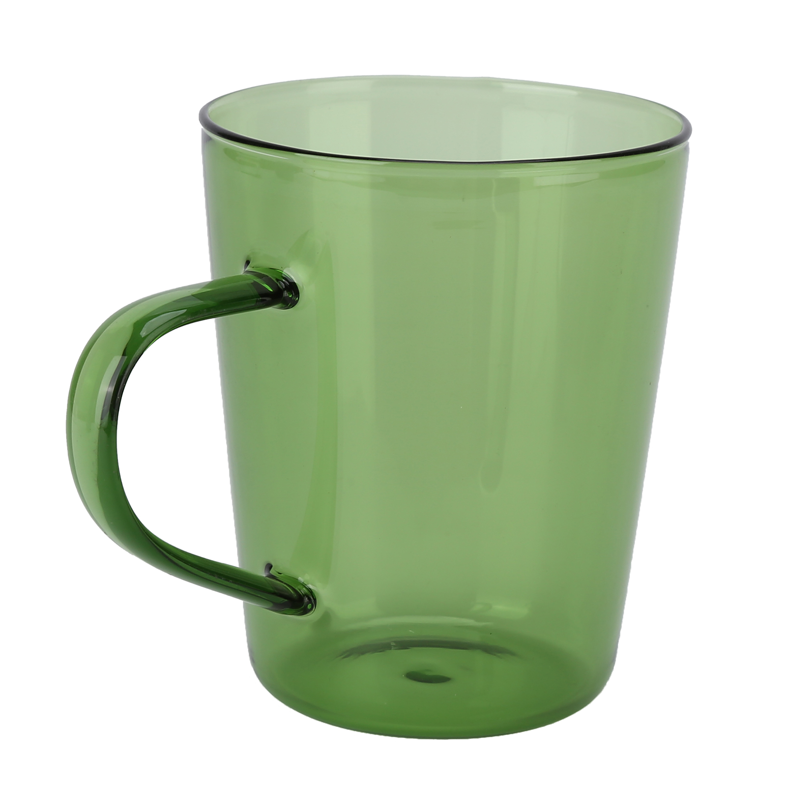 380-ml-milchbecher Aus Hochwertigem Borosilikatglas, Thermoisolierend, Leicht Zu Reinigen, Für Küche, Hotel, Café, Grün