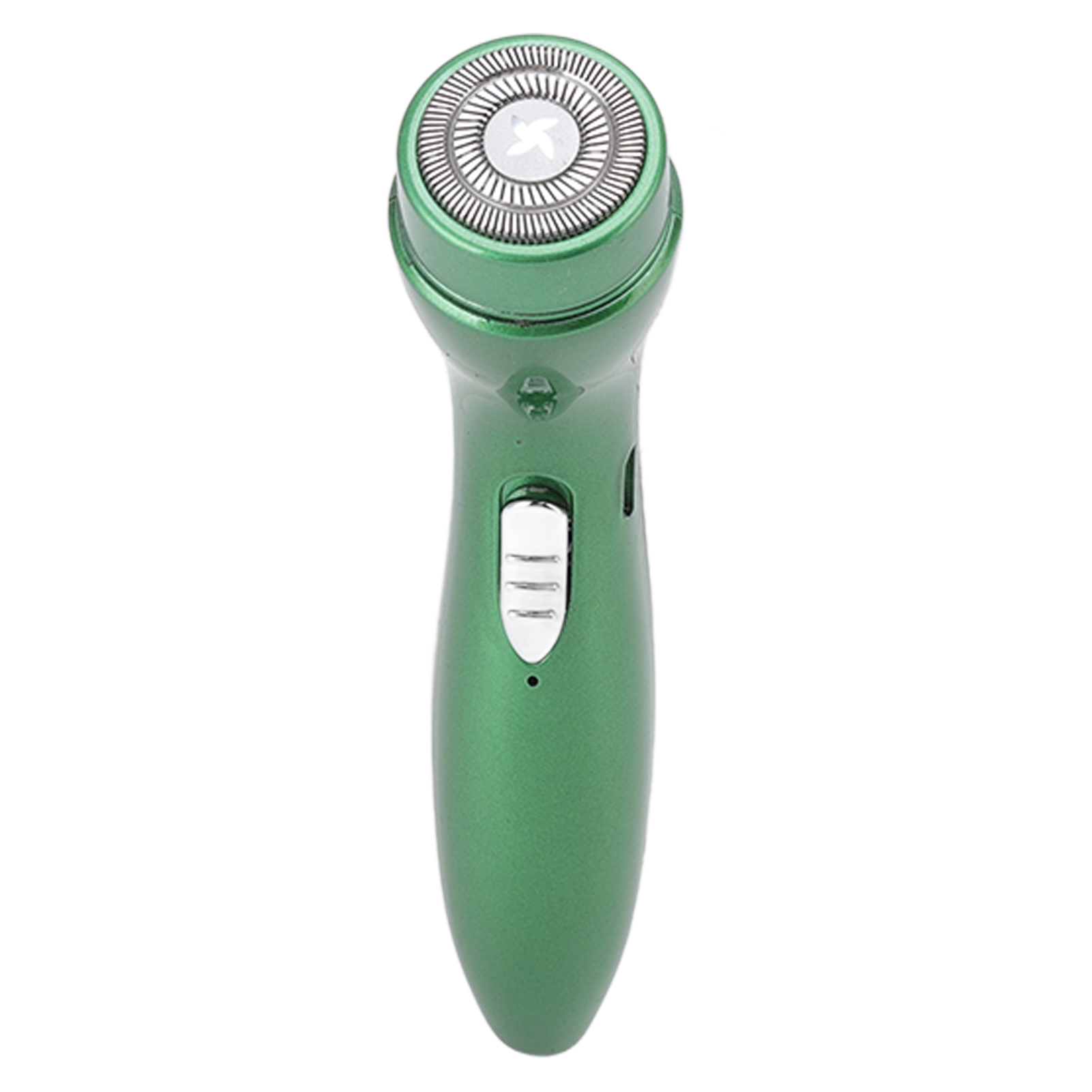 Leiser Elektrischer Herrenrasierer Aus Edelstahl, Hypoallergen, 3,7 V, 2 W, Grün.