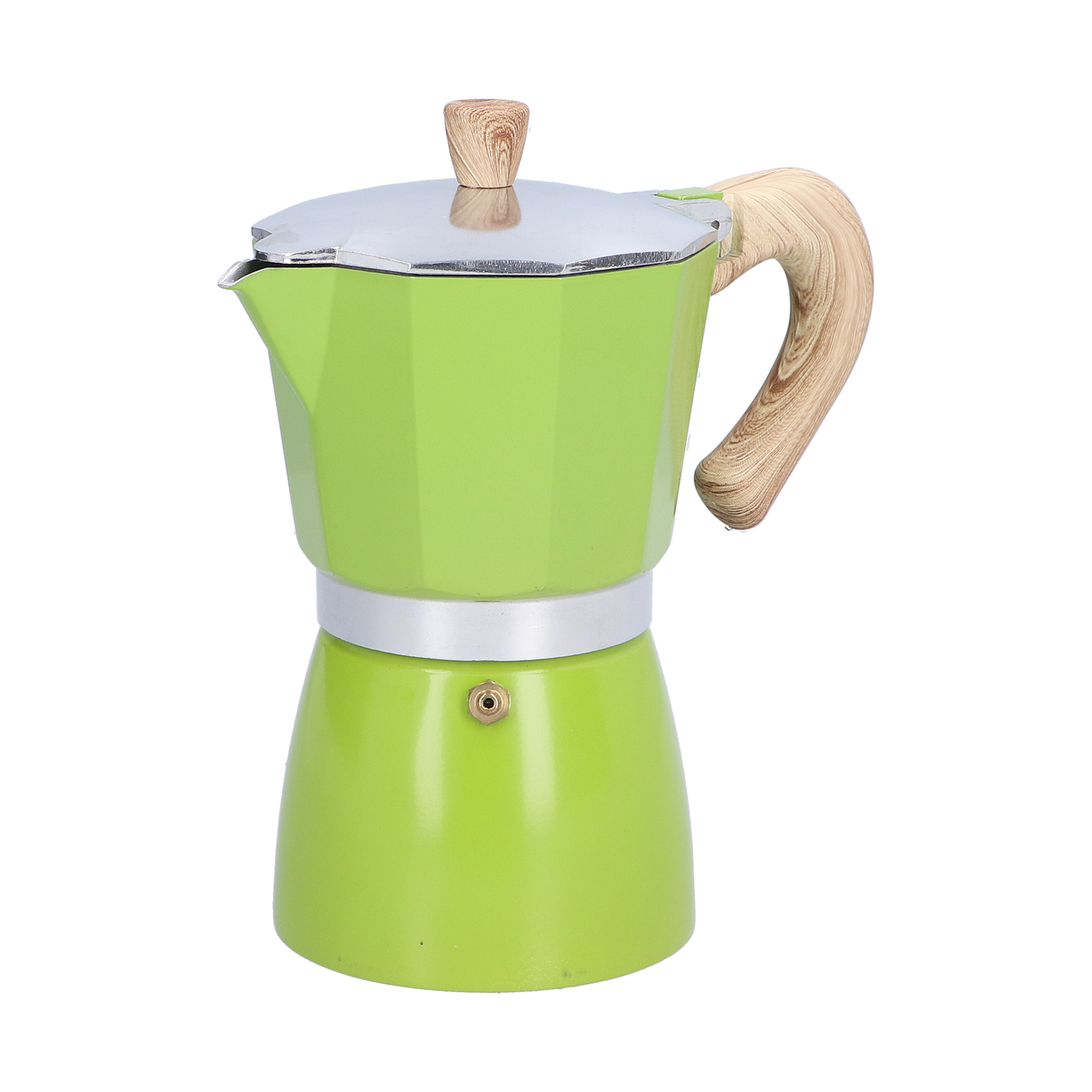300-ml-mokakanne, Italienische Kaffeemaschine Für Gas-, Spiritus- Und Induktionsherde, Grün, Wasserkocher Für Den Herd.