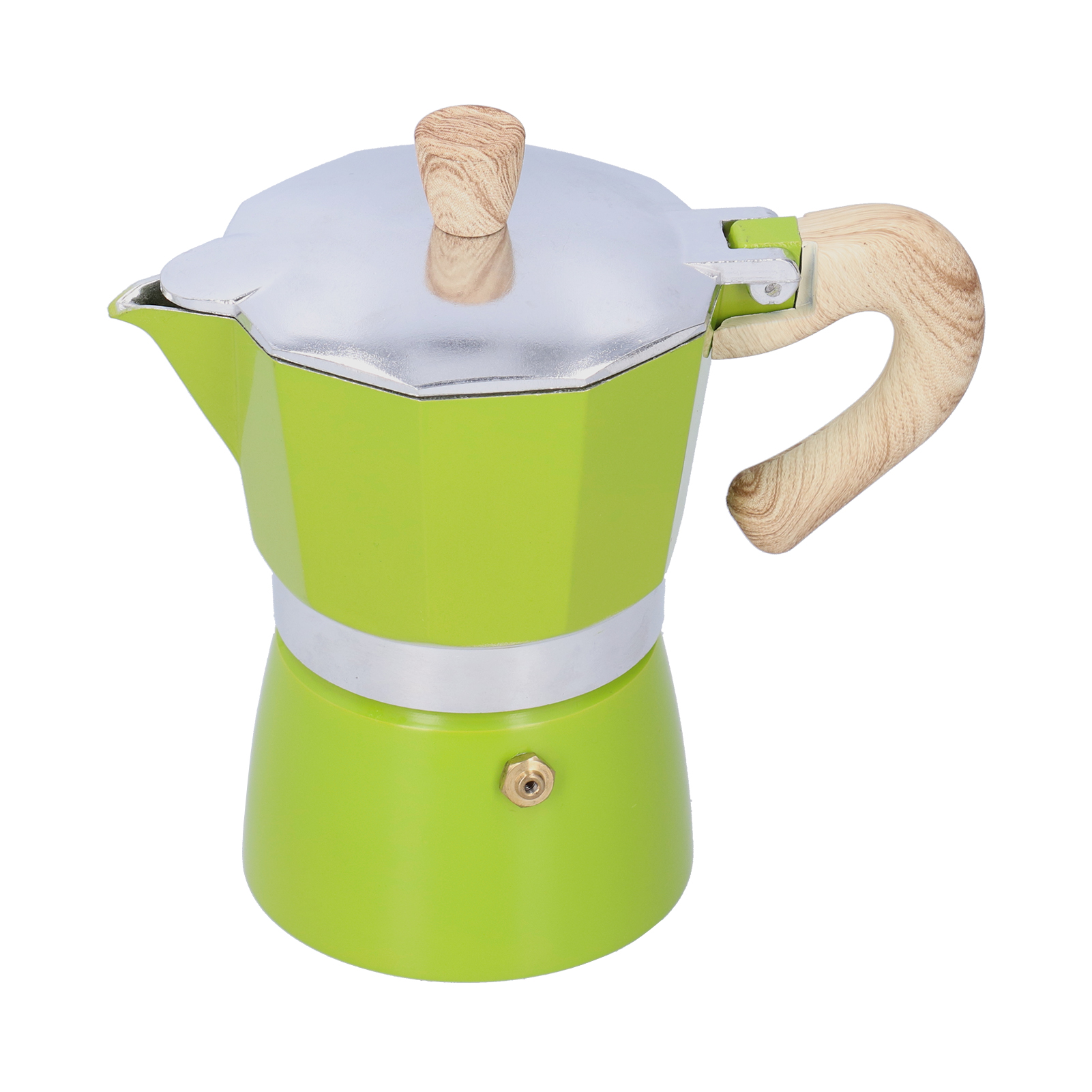 Espressokanne 150 Ml, Italienischer Stil, Für Induktions-, Gas- Und Ethanol-kochfelder, Grün, Wasserkocher