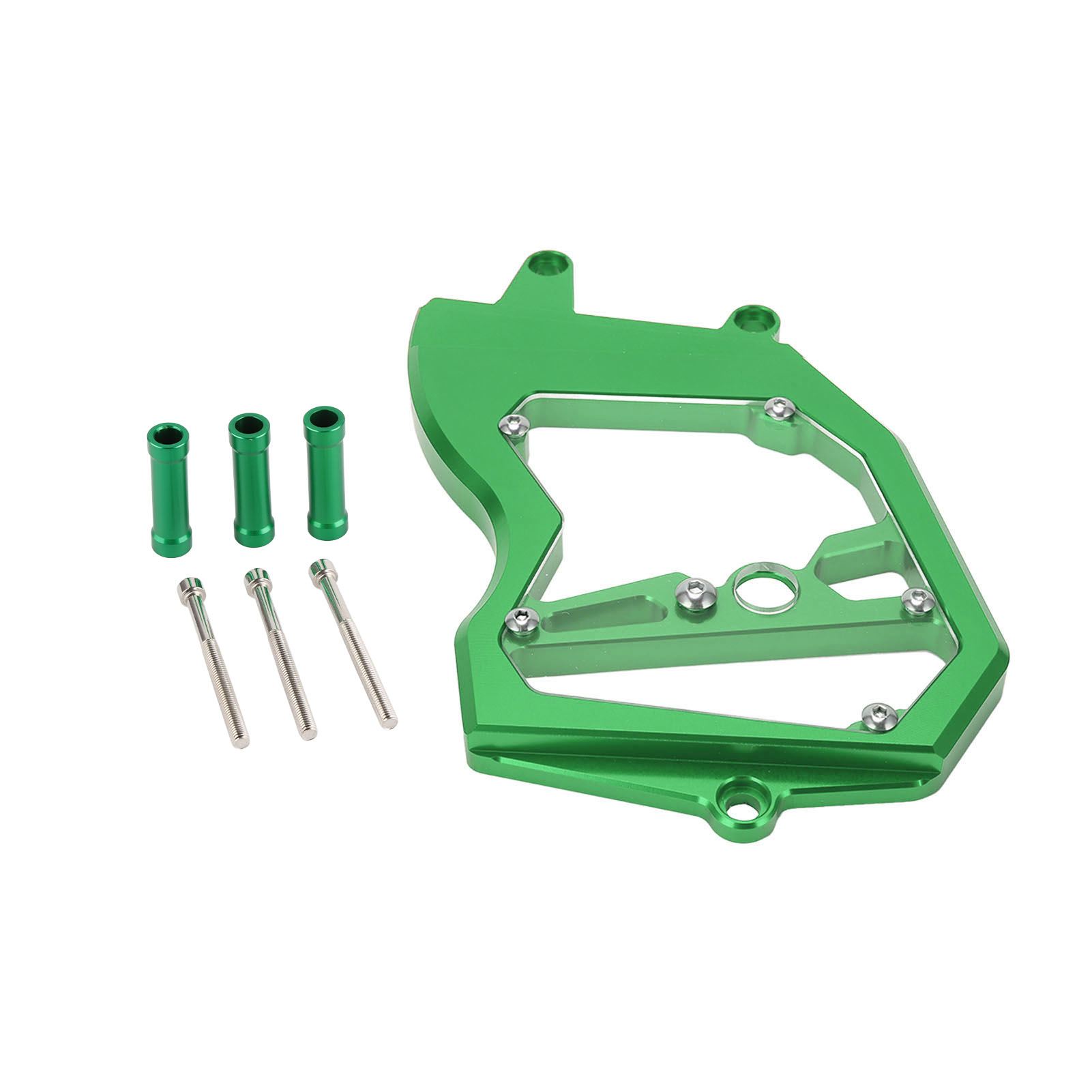 Cnc-gefräster Kettenschutz Aus Aluminiumlegierung Für Motorräder, Grüne Vordere Getriebeabdeckung, Ersatzteil Für Zx6r 2009-2021