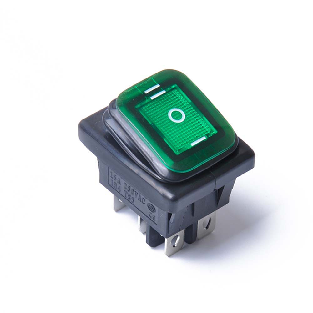 12v 6-poliger Wasserdichter Wippschalter Für Auto/boot, Led, Arretierbar Ein/aus/ein