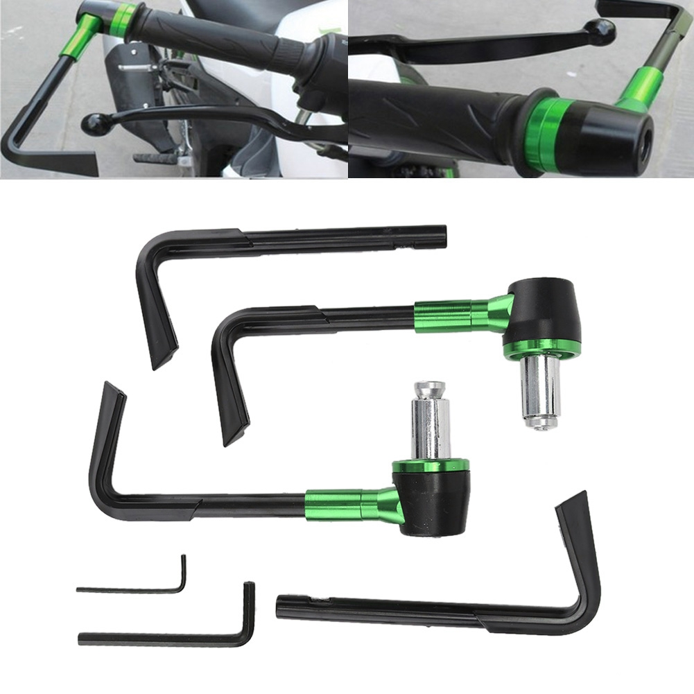 Cnc-gefräste Motorrad-handschützer, Bremshebelschützer, Sturzschutz Für Den Lenker, Grünes Motorrad-zubehörset