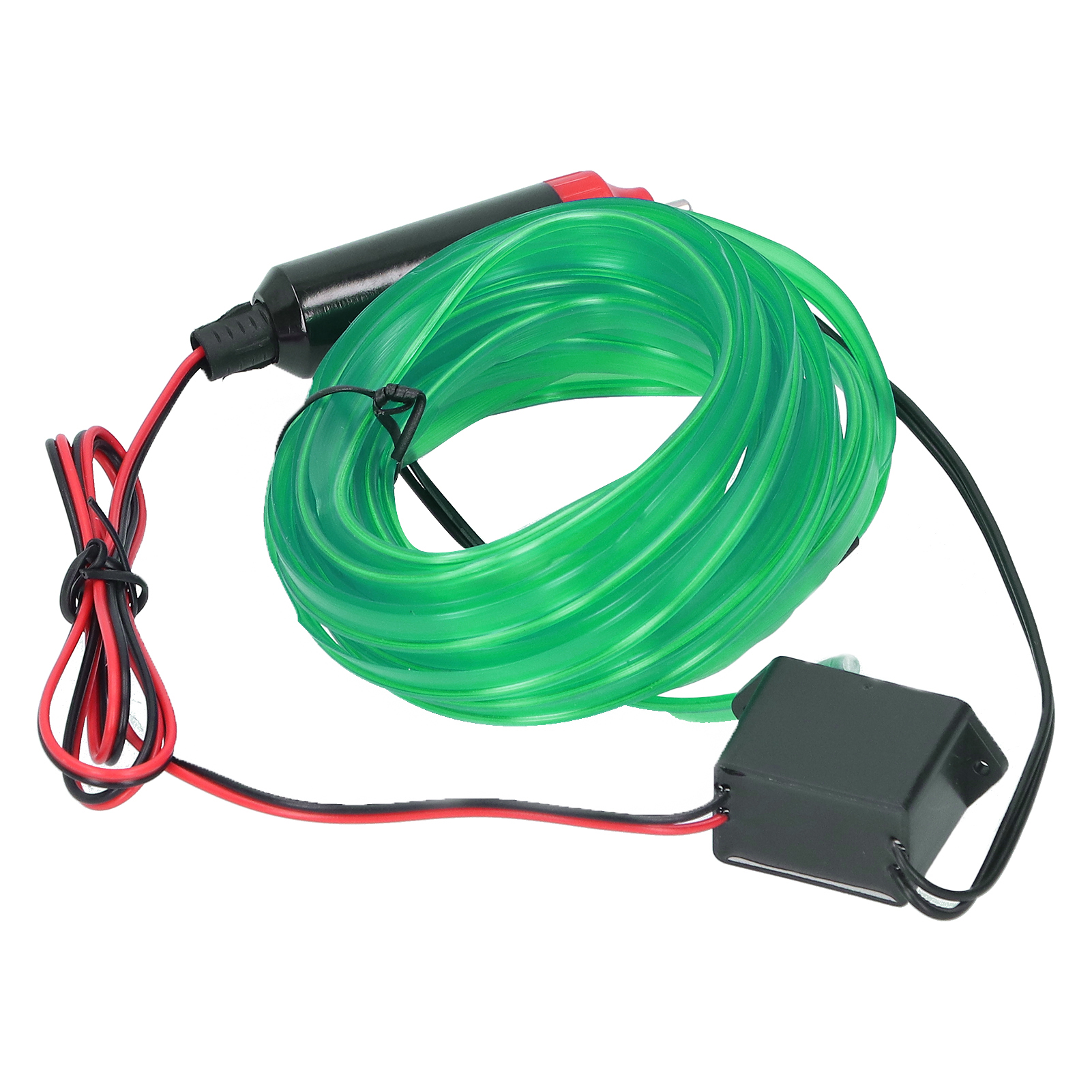 5 M Led-lichtleiste Für Autos, Zigarettenanzünderstecker, Ambientebeleuchtung Für Den Fahrzeuginnenraum, 12 V Gleichstrom, Grün, Flexible Lichtleiste Für Den Fahrzeuginnenraum