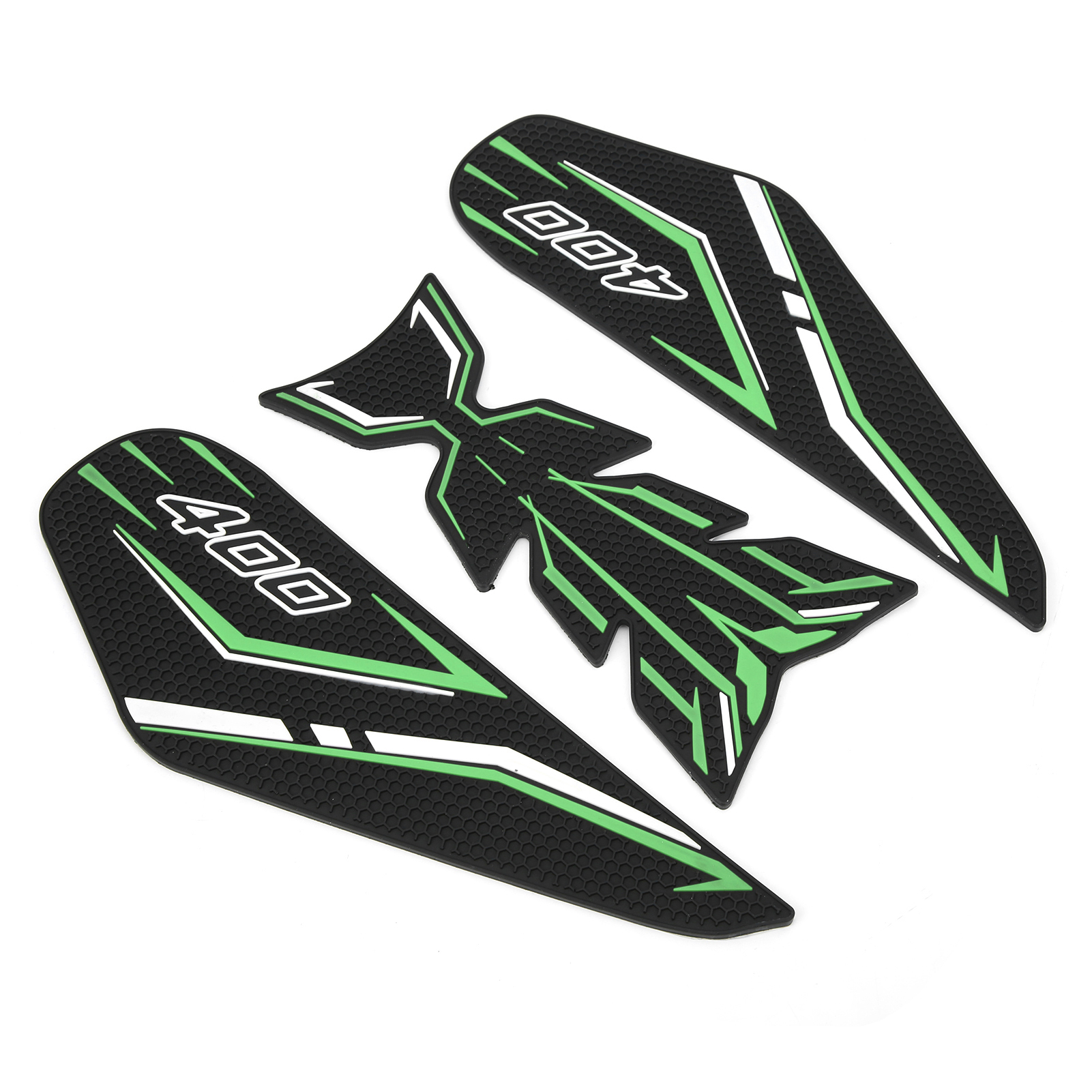 Rutschfester Tankschutz Für Kawasaki Z400 Ninja 400 Motorräder, Set Mit 3 Selbstklebenden Antirutschpads, Kraftstofftankschutz, Grüne Farbe