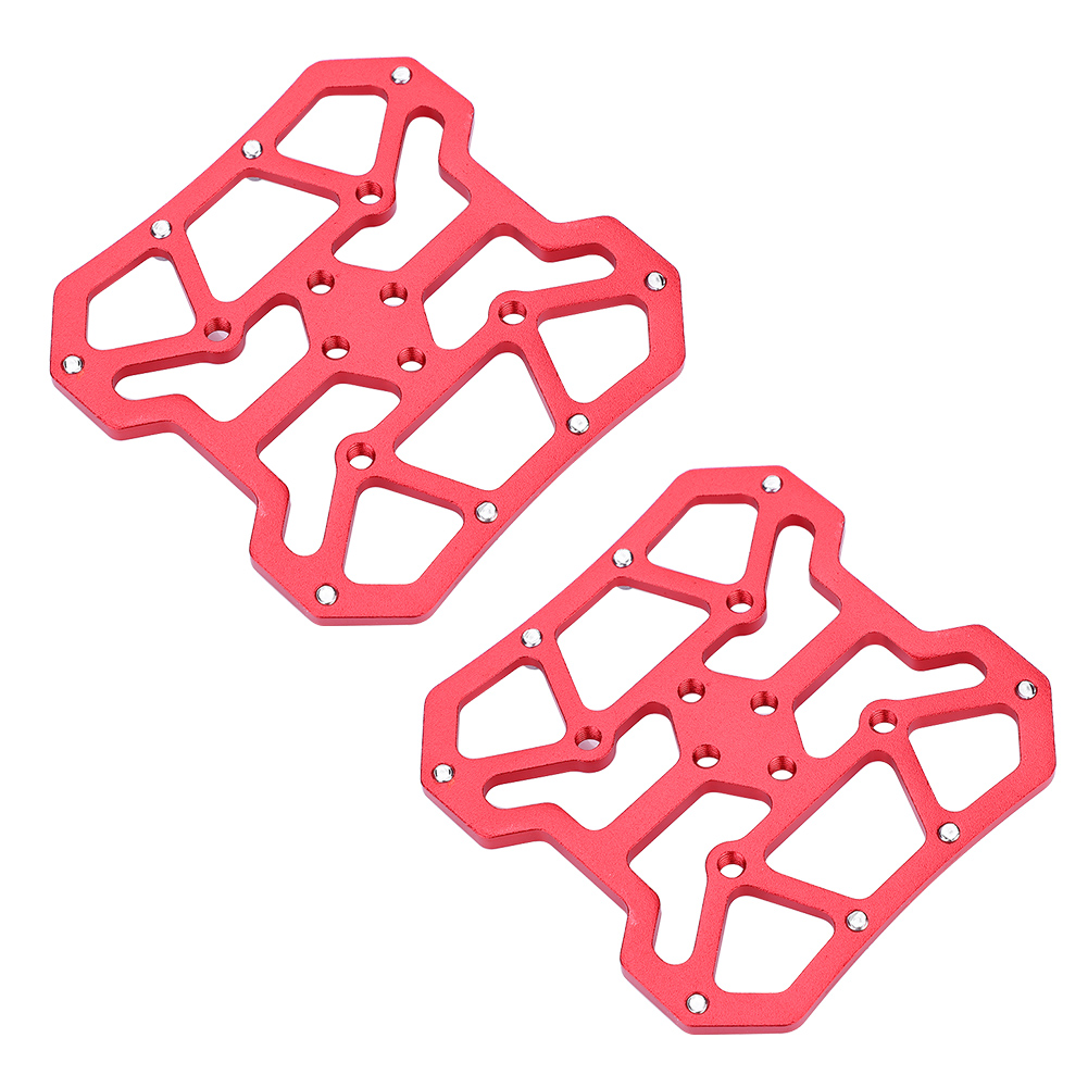 1 Paire D'Adaptateurs De Plateforme Pour Pédales Automatiques De Vélo En Alliage D'Aluminium Pour Spd (rouge)
