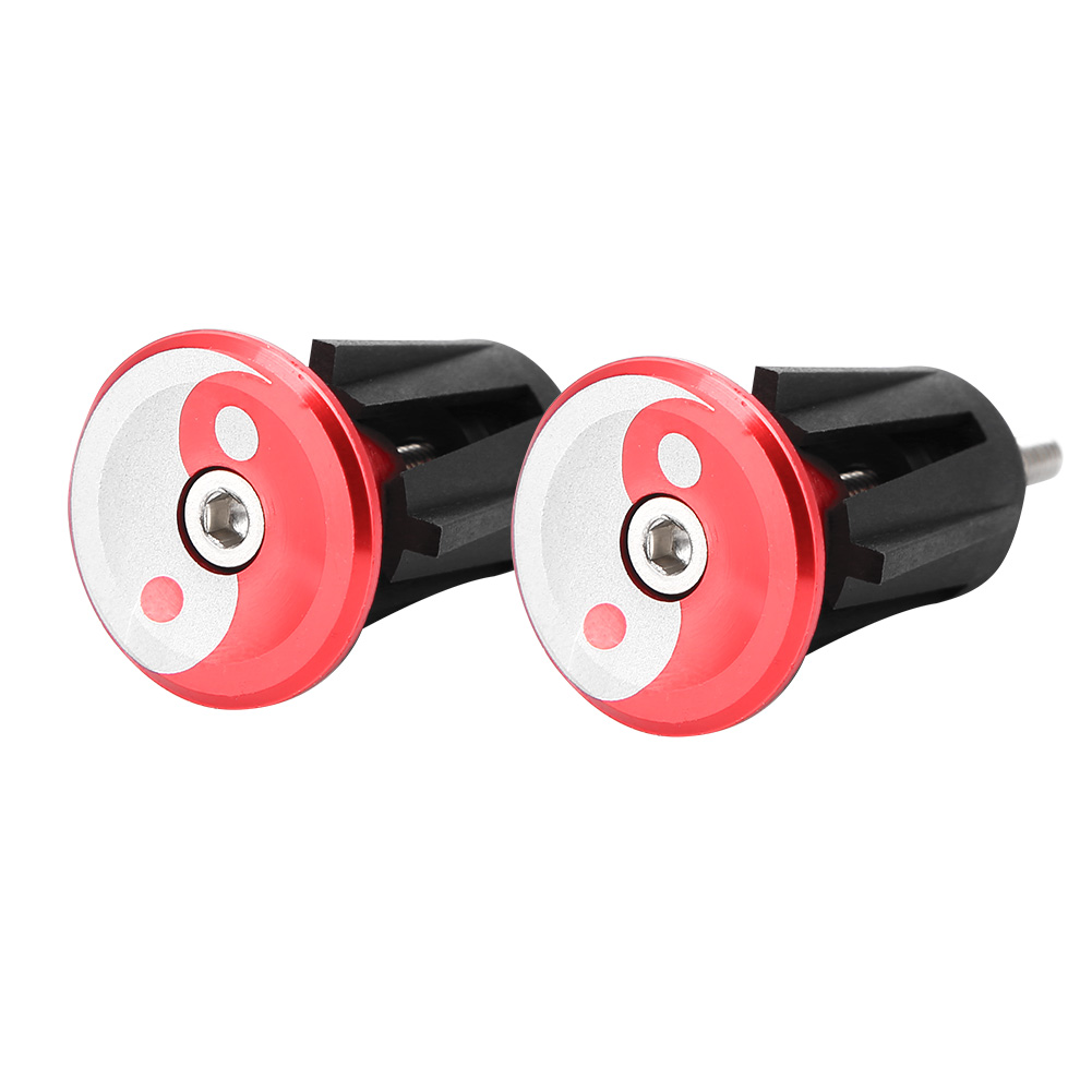 1 Paire D'Embouts De Guidon En Alliage D'Aluminium Pour Vélo (rouge)