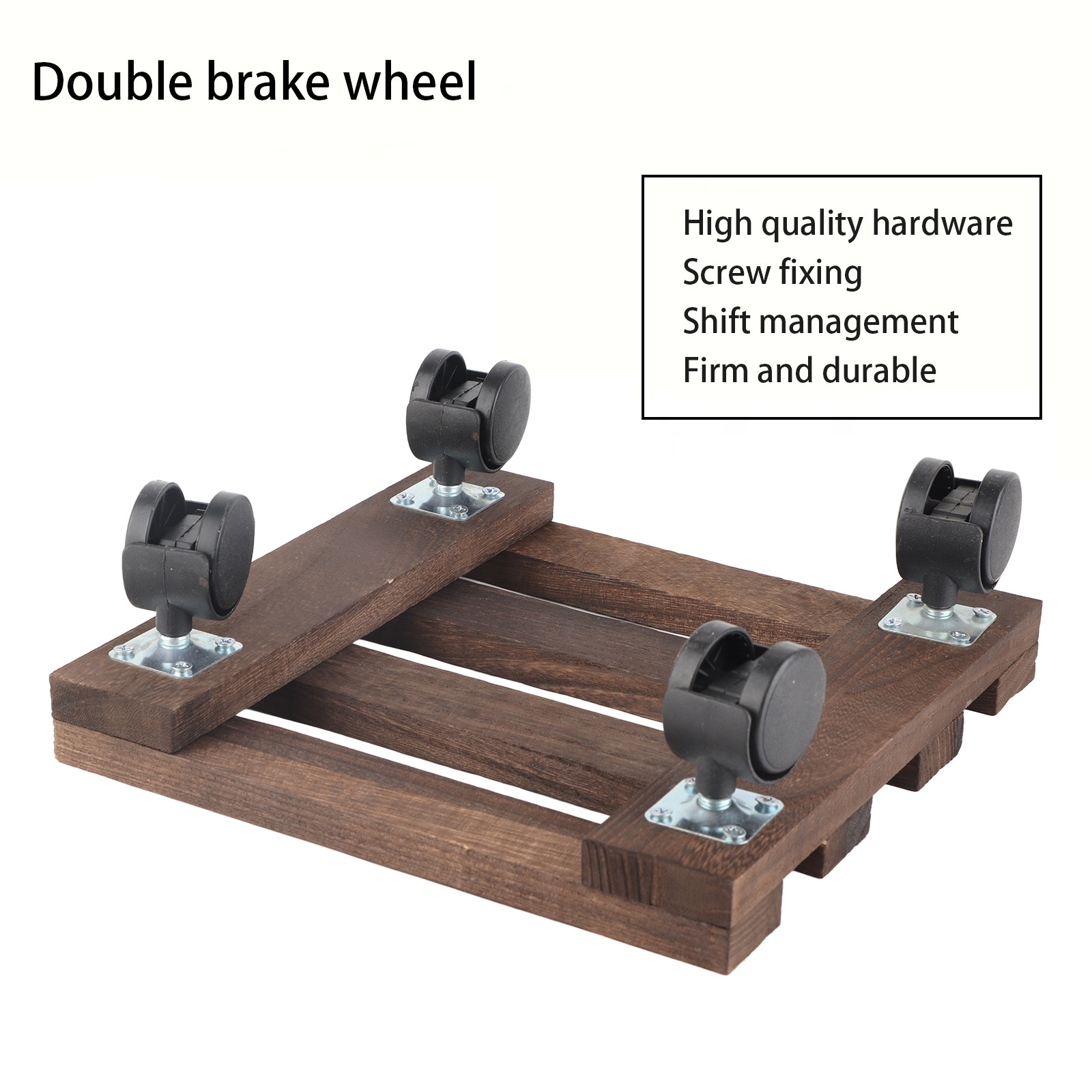 Rollbarer Blumentopf-tablettfuß Mit Universalrollen, Beweglichem Großem Träger Und Rechteckigem, Verdicktem Chassis