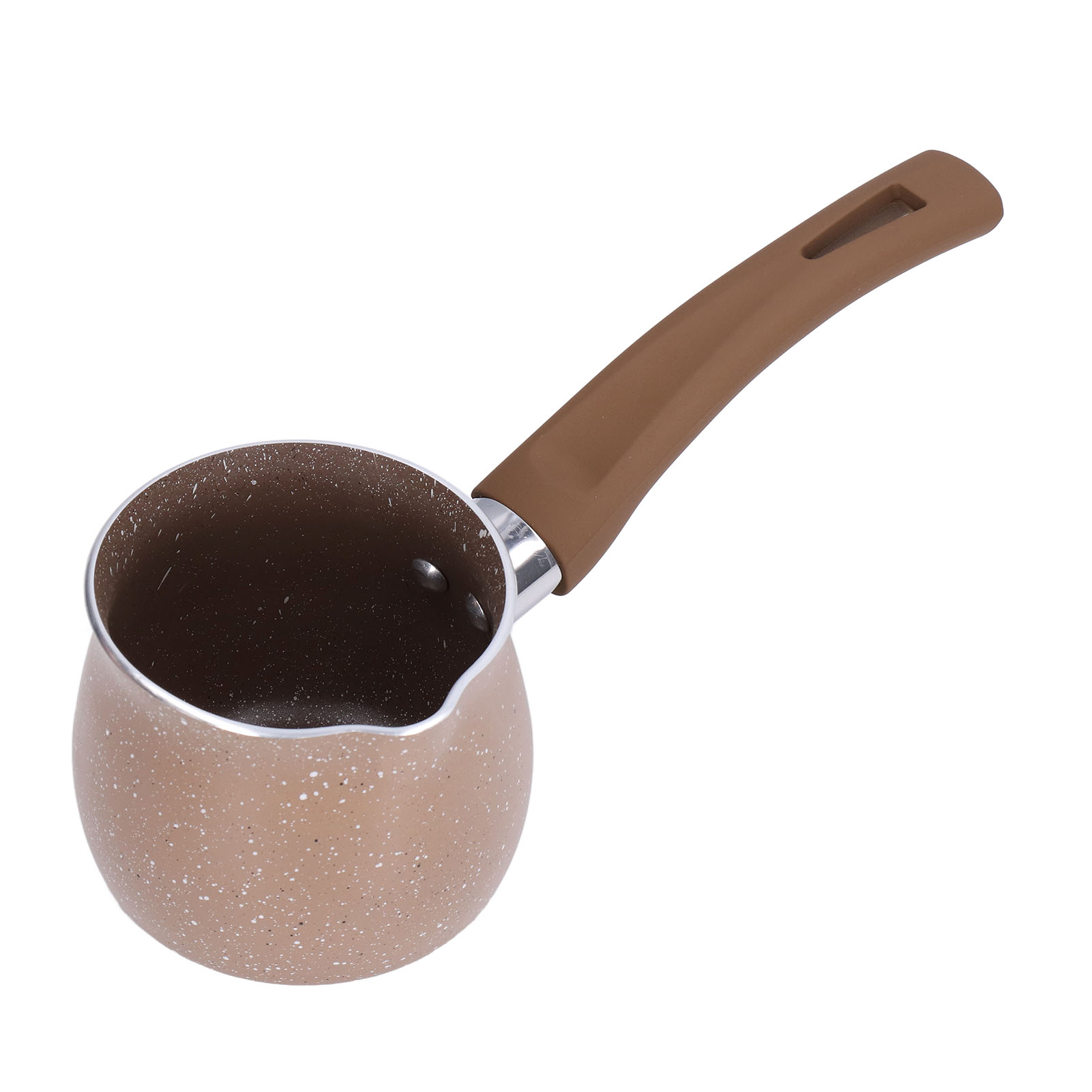 Antihaftbeschichteter Milchtopf, 8 Cm Durchmesser, Einhebel-kochtopf Aus Aluminiumlegierung Für Kaffee, Butter, Schokolade Und Braune Schokolade