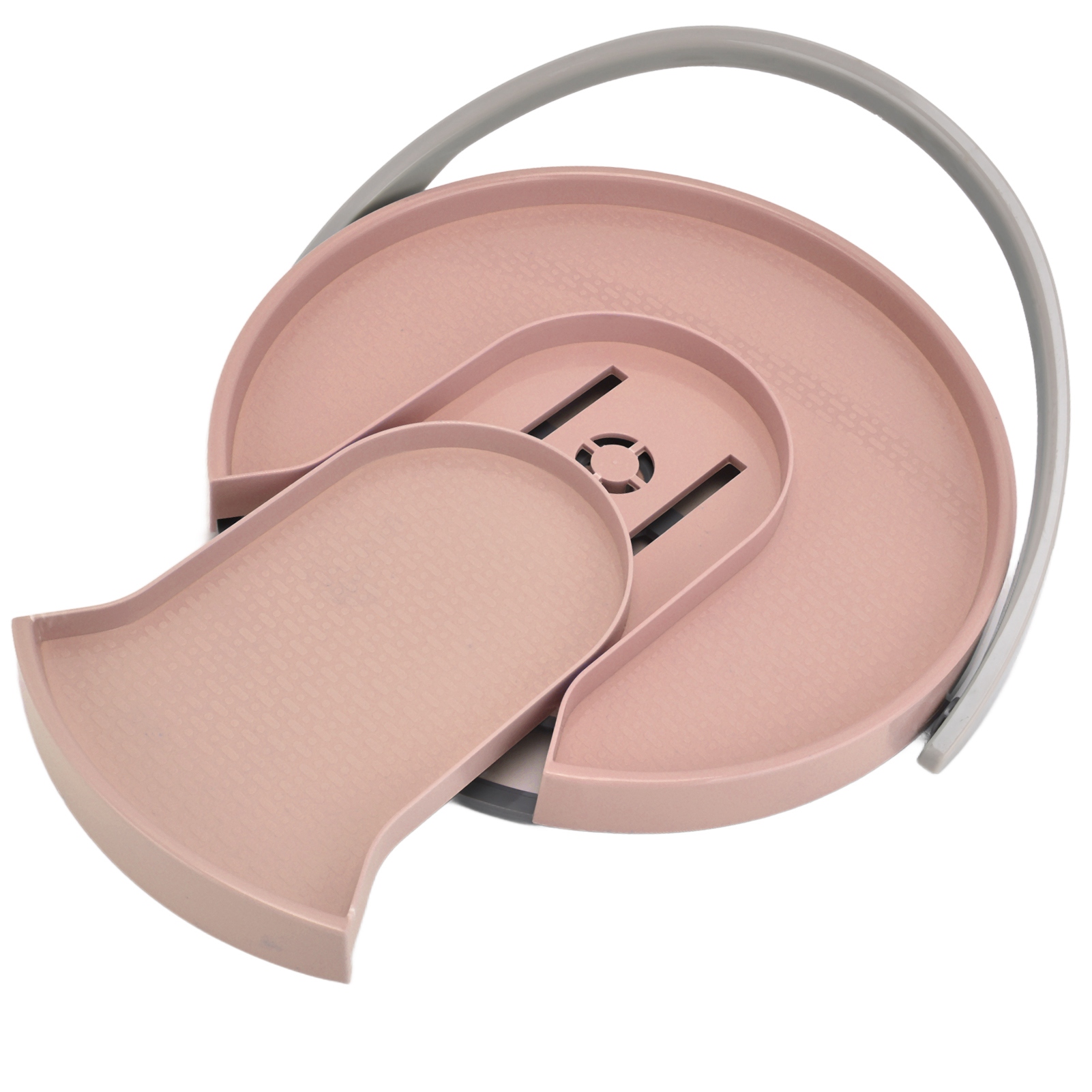 Drehbarer Küchenaufbewahrungsständer, Rutschfest, Ausziehbar, Für Gewürze Und Getränke, Für Küchenschränke, Speisekammer, Pink