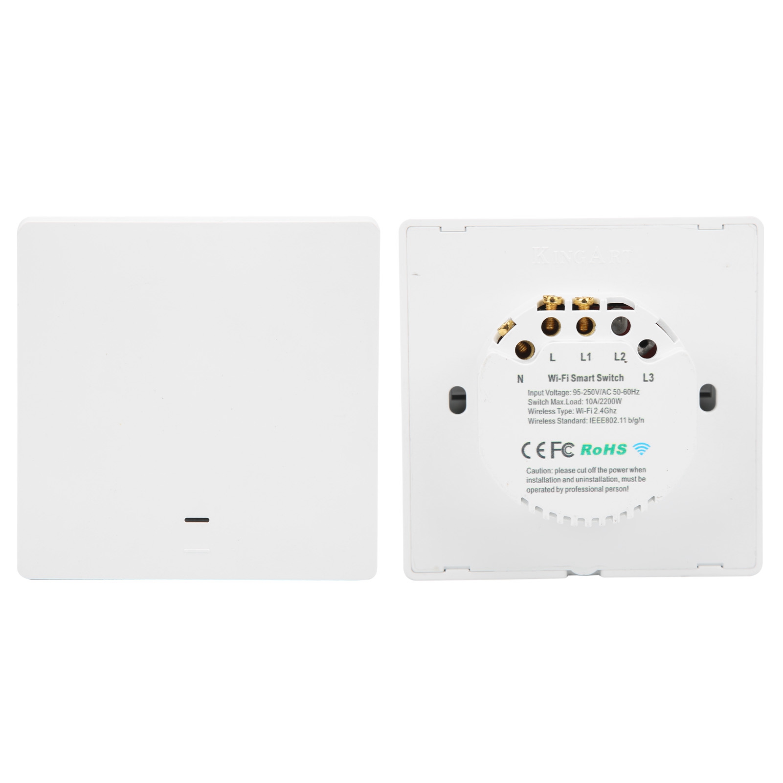 Intelligenter Wlan-fernbedienungsschalter, Uk-standard, 2200 W, 95–240 V Ac, 10 A