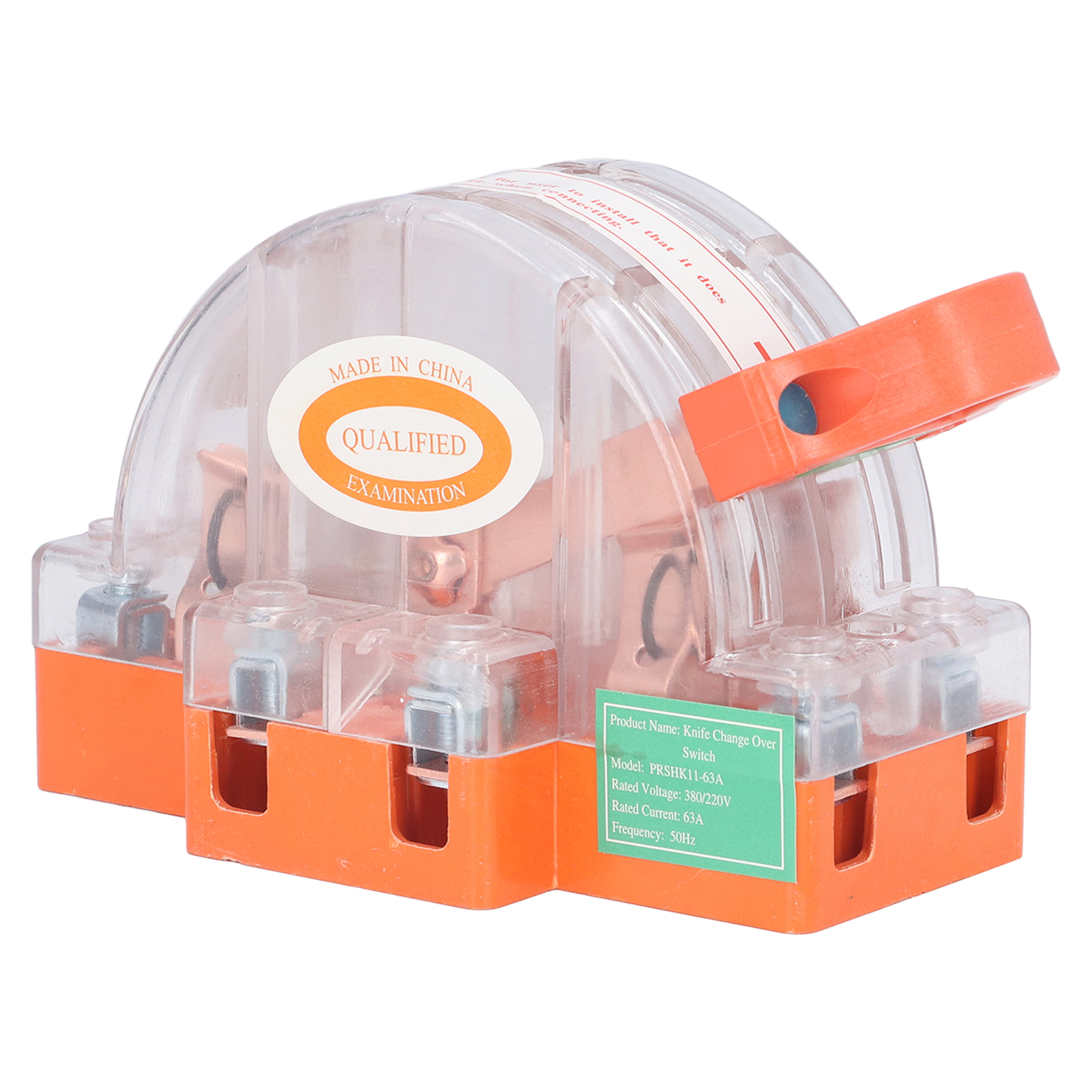 Messerschalter 2p 63a Reines Kupfer Led Bidirektional Zwei-wege Mit Transparentem Gehäuse Für Haushaltsgeräte Ac220v