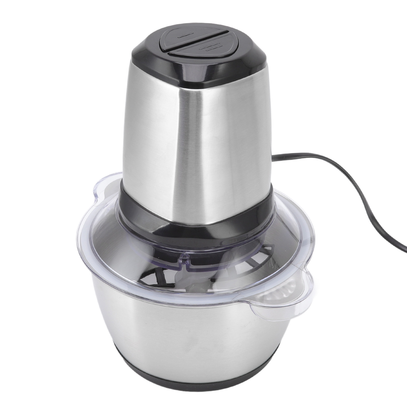 Elektrischer Fleischwolf, 350 W, 2 L, Zwei Bremsstufen, Leicht Zu Reinigen, Edelstahl, 200–240 V, Eu-stecker