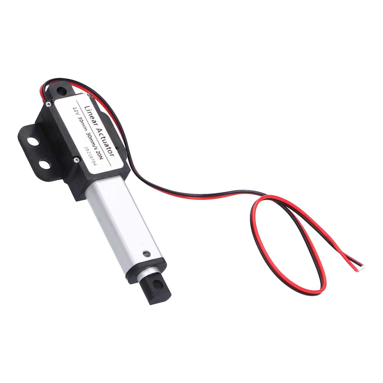 Linearantrieb Dc 12v 30mm Hub Geräuscharm Kurzschlussschutz T-gewindespindel Mini Elektrischer Linearantrieb 30mm/s‐20n