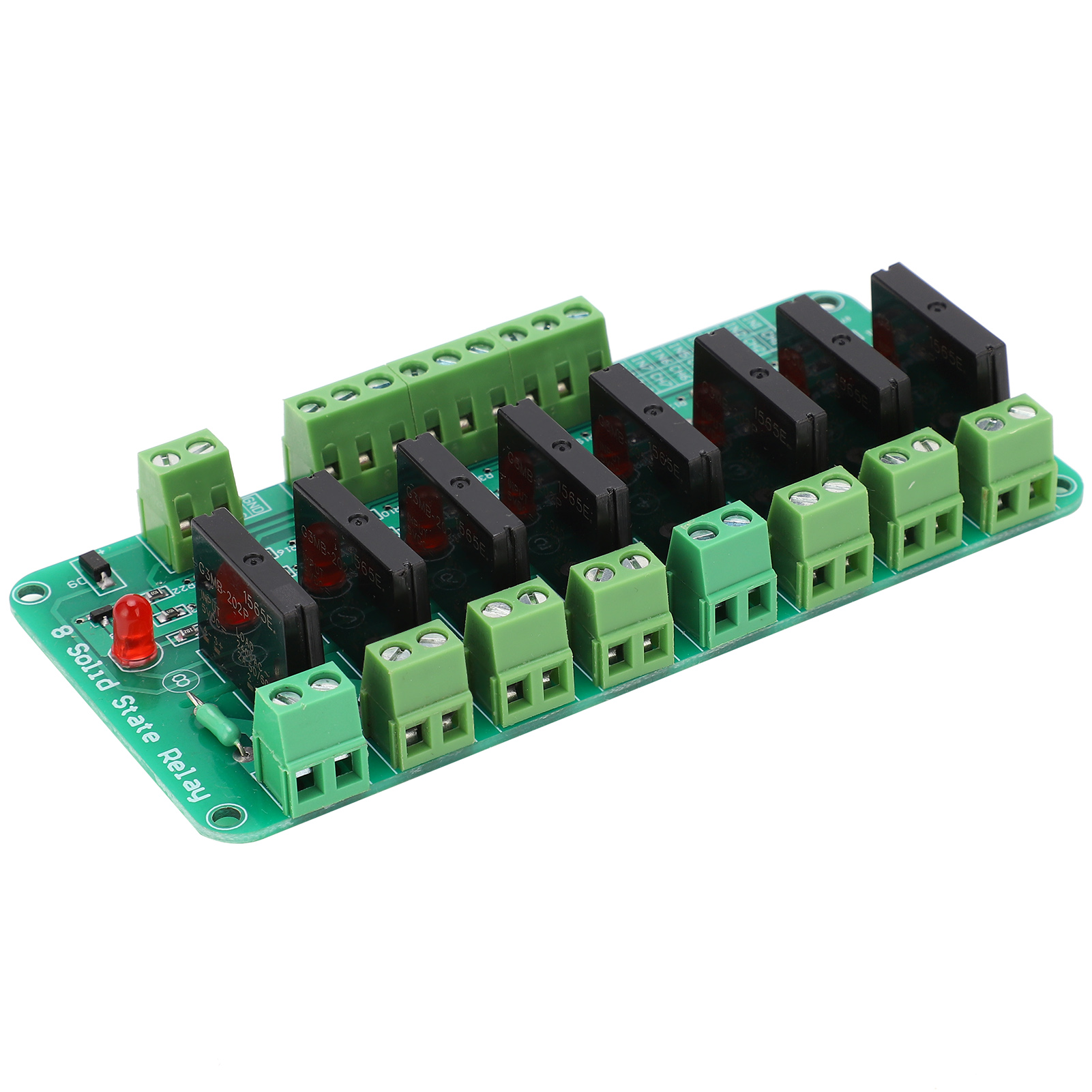 Relaismodul, 8-kanal, Elektronisches Halbleiterbauteil Mit Widerstandssicherung, 5-v-gleichstromeingang