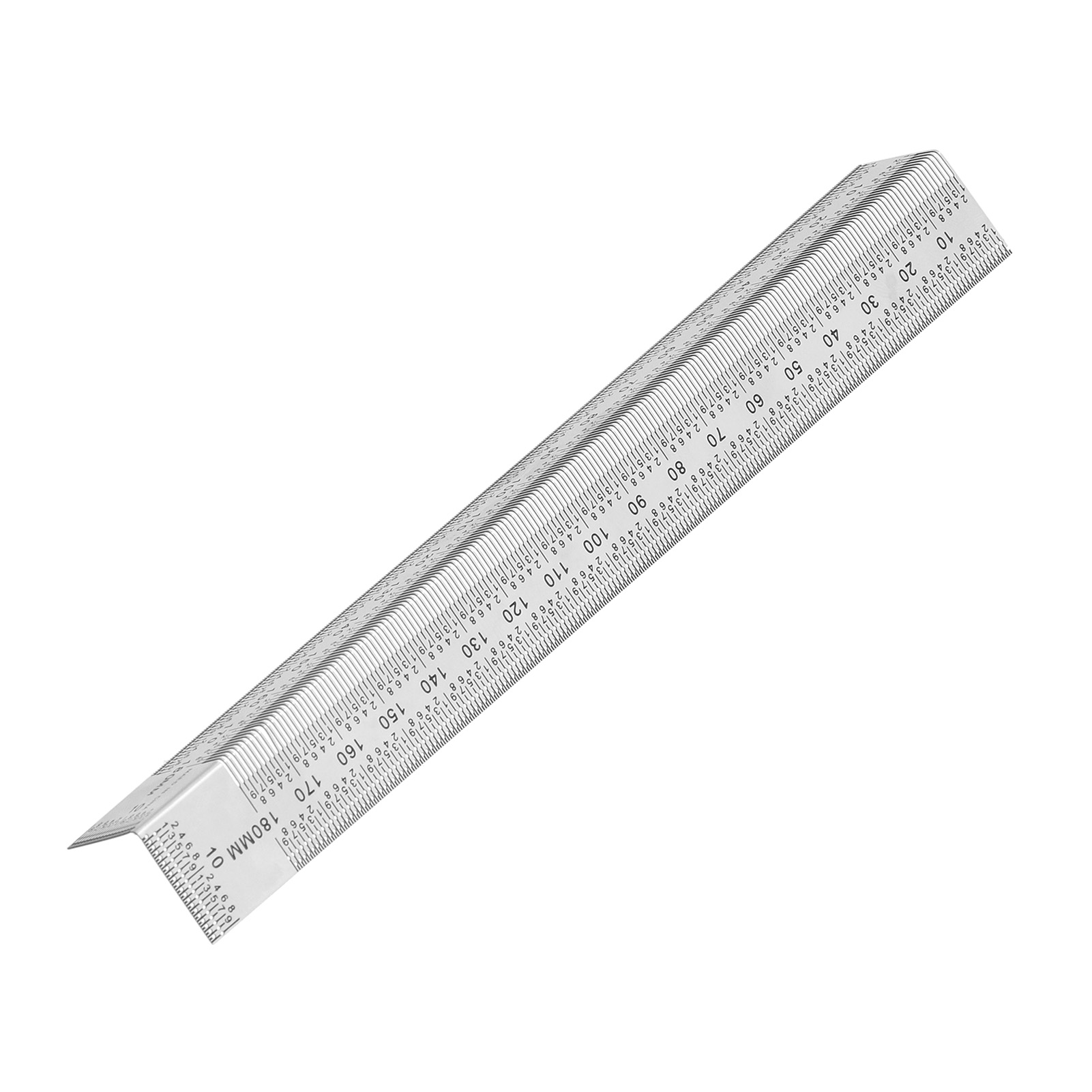Edelstahl-linienlineal, 7 Zoll, Tragbares Präzisions-metalllineal Für Holzbearbeitungsmessungen
