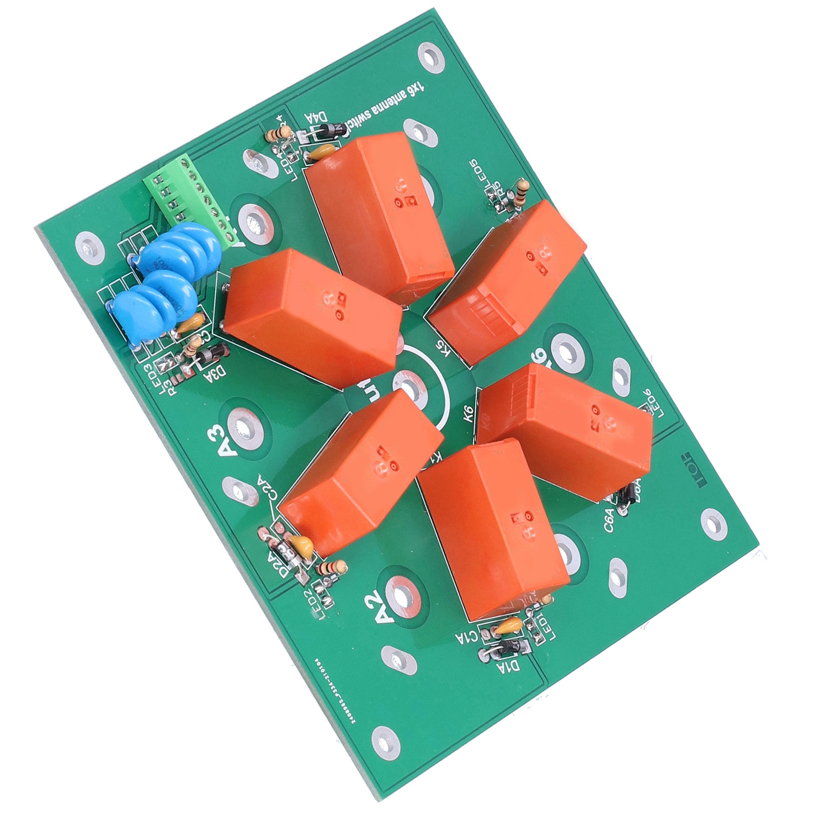 Antennenschaltermodul 6:1 Koaxial-fernbedienung Fertigproduktkomponente 1,8 Mhz–60 Mhz So-239