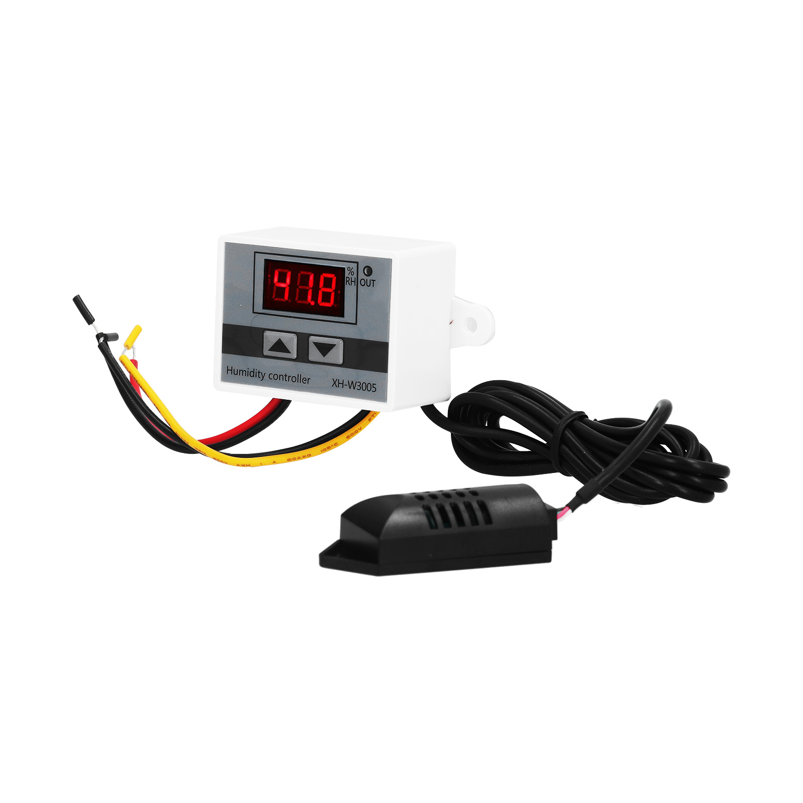 Digitales Feuchtigkeitsreglermodul Mit Led-hygrometer, Sensor Und Steuerschalter (0–99 % Rf), Xhw3005, 24 V