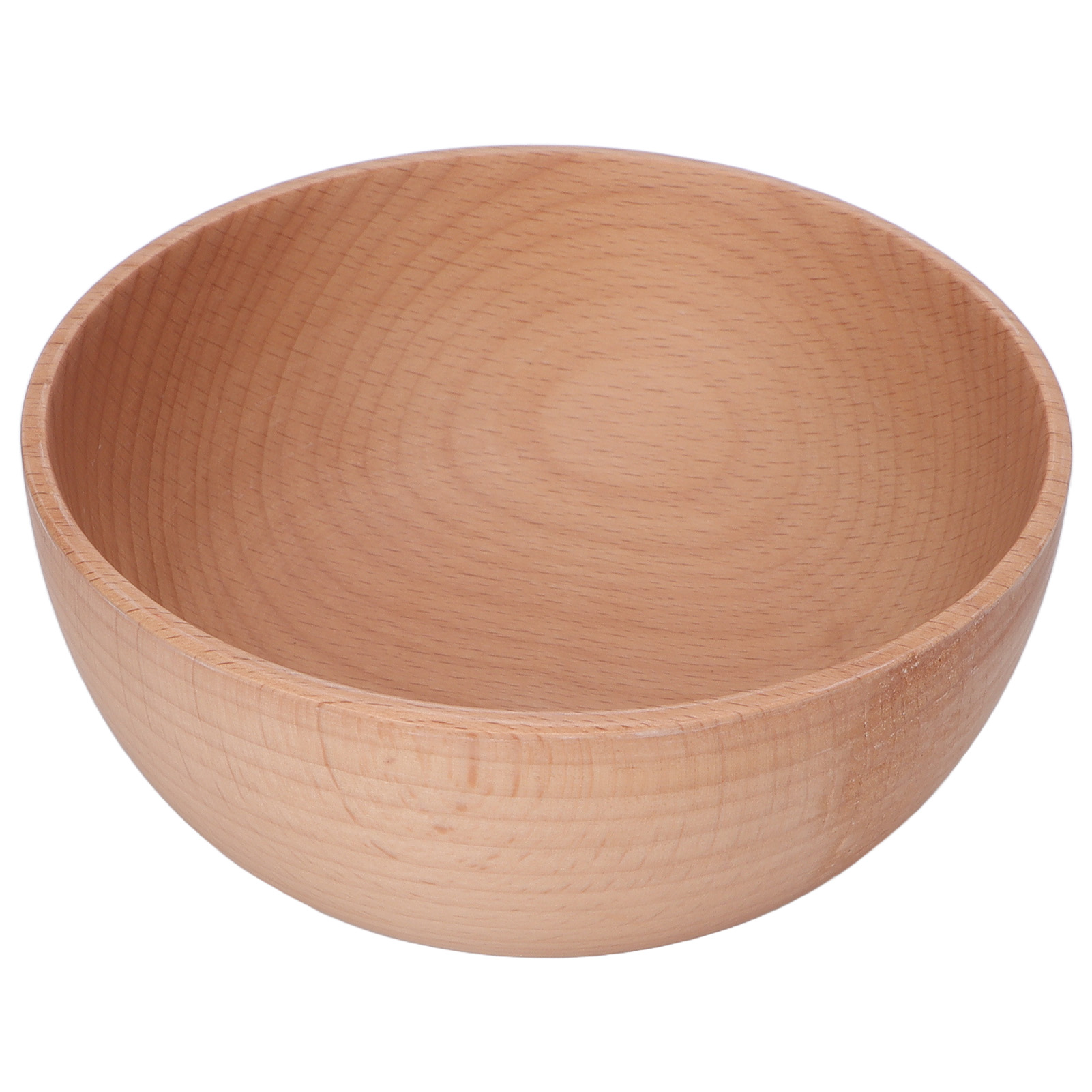 Runde Holzschüssel Aus Buchenholz Für Den Haushalt, Zum Servieren Von Salaten, Obst, Dips, Saucen, Snacks, Reis, Nudeln, Müsli, Klein, 12,5 X 4,5 Cm / 4,92 X 1,77 Zoll
