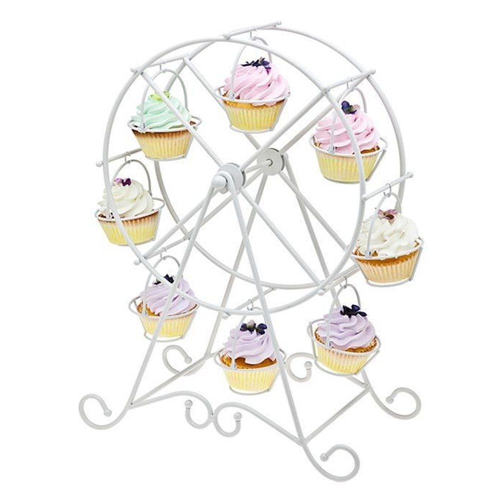Cupcake-ständer In Form Eines Riesenrads, Cupcake-halter, Gestell Für 8 Tassen, Desserttablett, Servierzubehör Für Hochzeitsfeiern