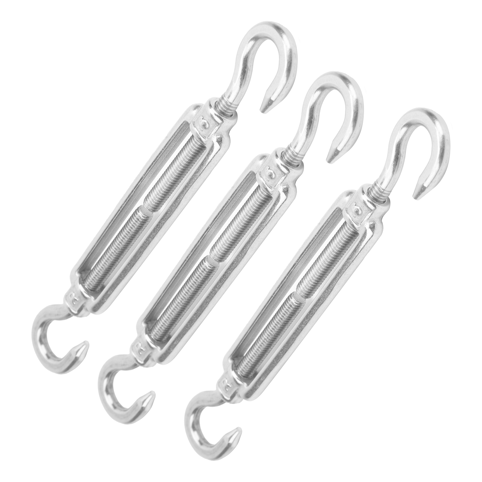 10 Stück 304 Edelstahl-spannhaken Und Haken-spannschloss-drahtspanner Stahlseilspanner M6