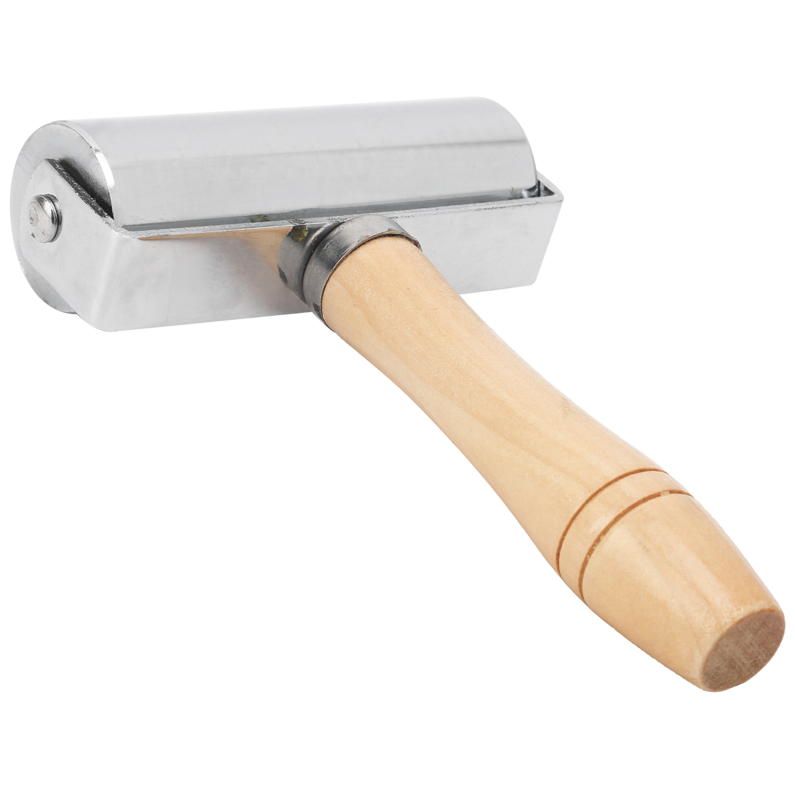 Kantenroller Für Leder, Diy-lederhandwerk, Kantenrollwerkzeug Mit Holzgriff, Silberfarben, 100 Mm / 3,94 Zoll
