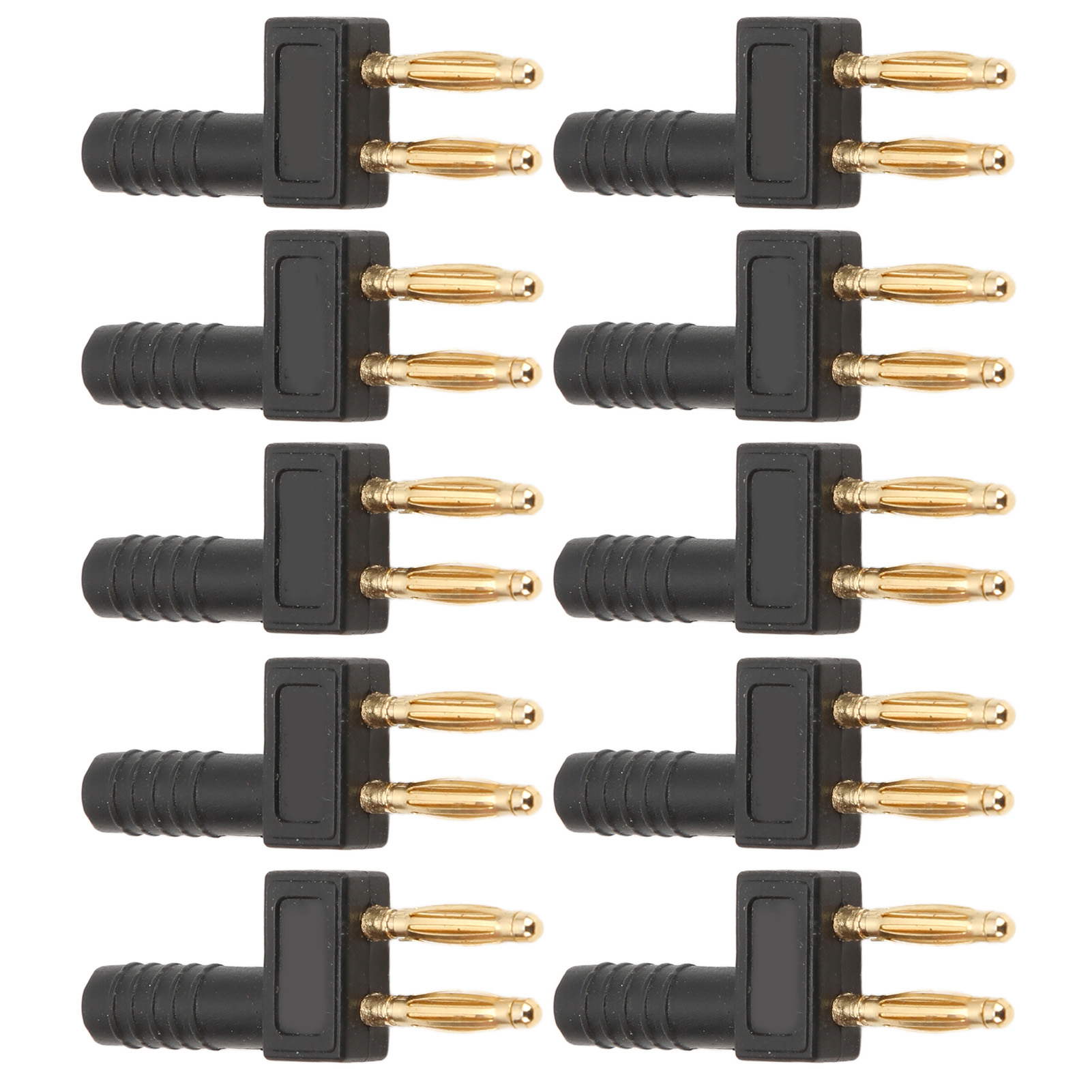 U41 10 Stück 2 Mm Bananenstecker, Vergoldet, Zweireihig, Schnelle Und Zuverlässige Verbindung Für Elektrische Geräte