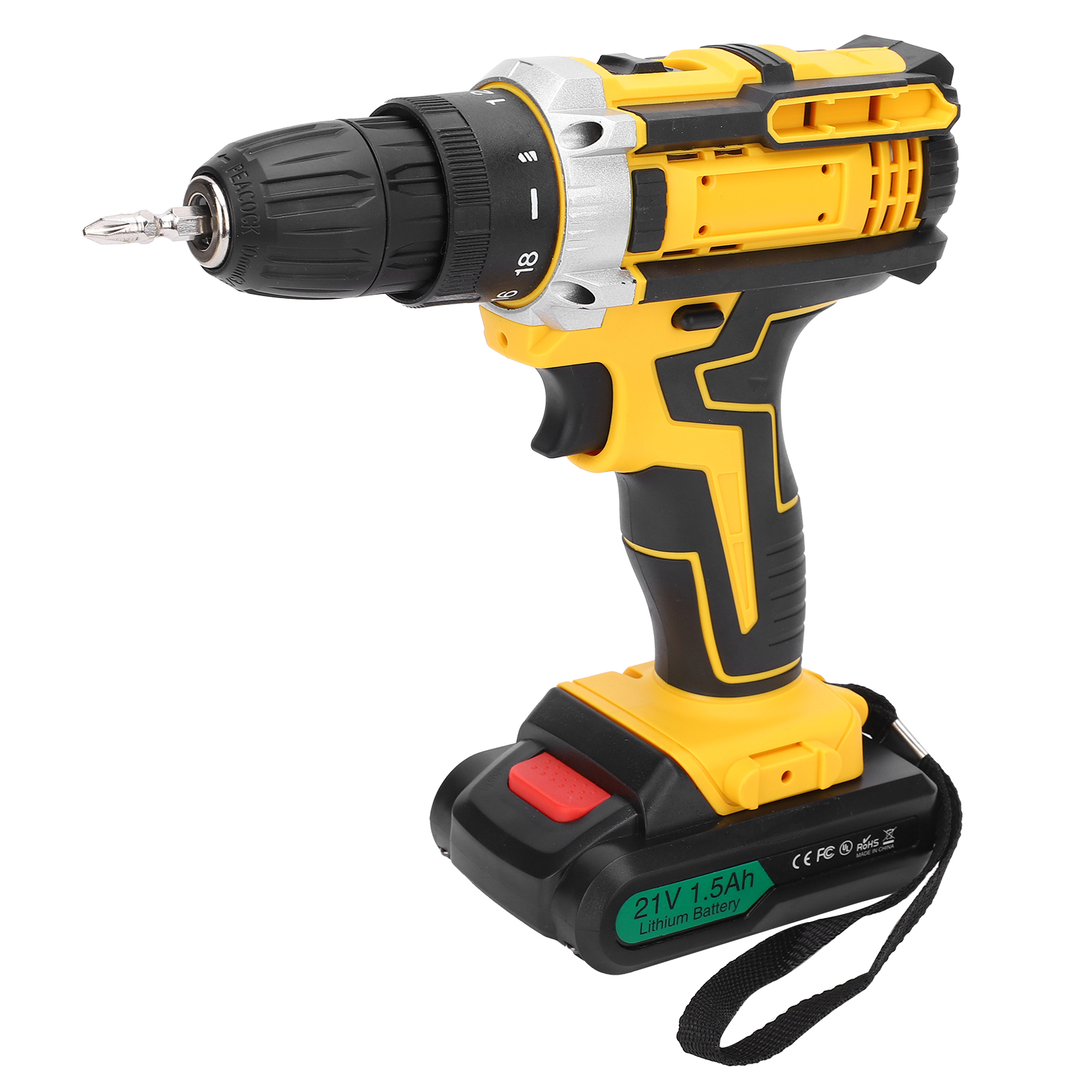 Akku-akkuschrauber Mit Lithium-ionen-akku, 100–240 V, Eu-stecker