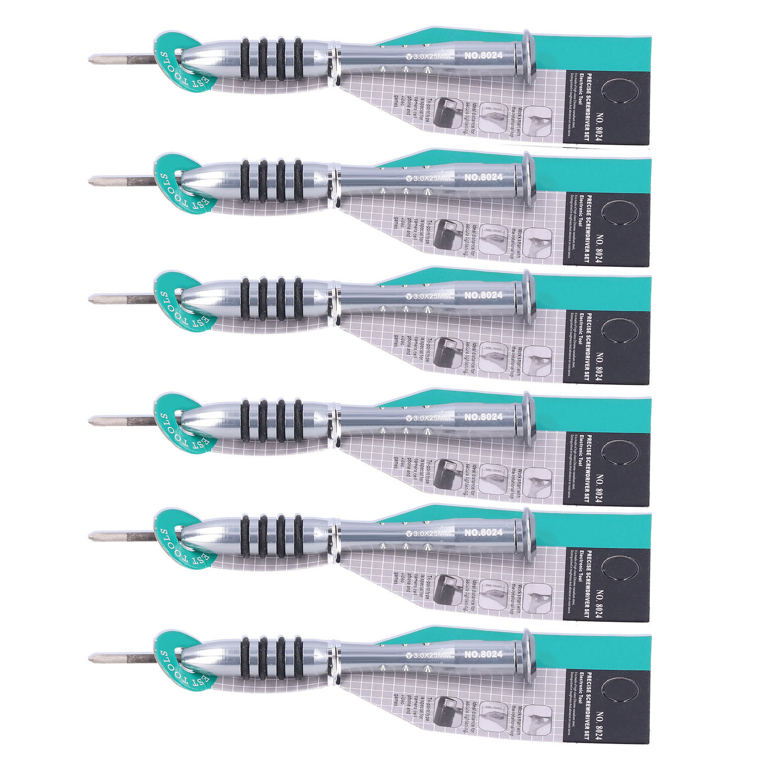 6-teiliges Y-schraubendreher-set Aus Chrom-vanadium-stahl, Handdemontage- Und Reparaturwerkzeug, 25 Mm, 3,0 Y