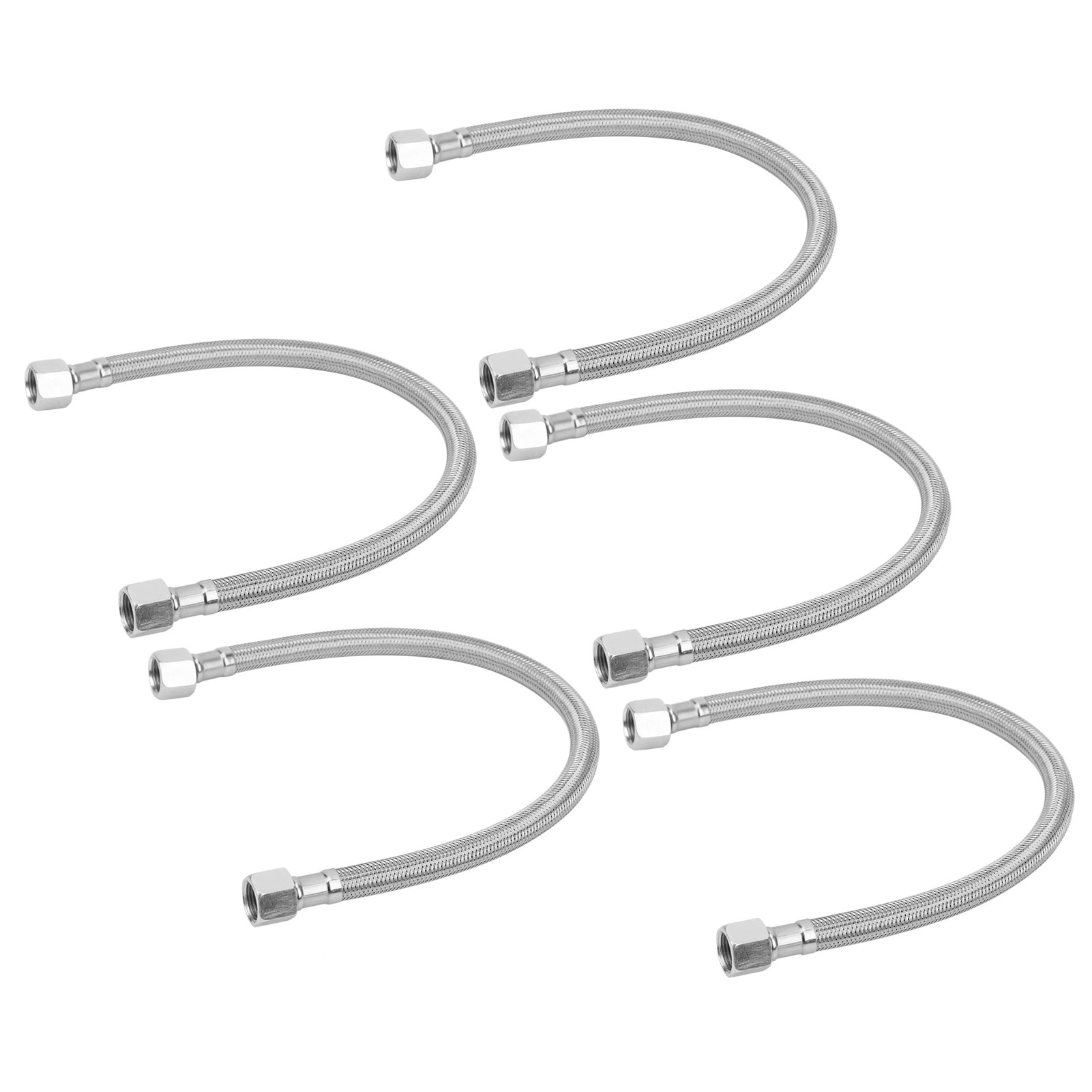 5 Stück Luftkompressor-elementschlauch, Bremsschlauch, Geräuscharm, Ölfrei, Leitungsrohr 3/4‑16, Fase, 42 Cm