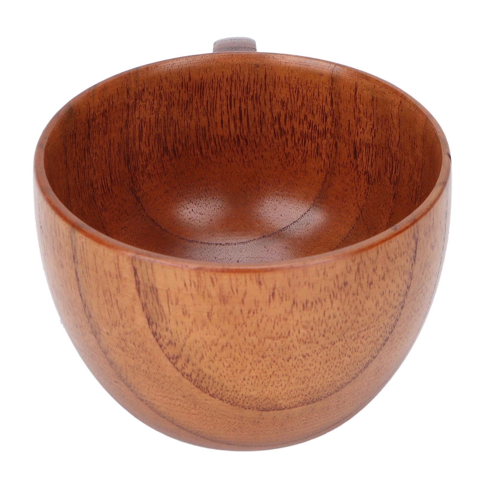 Holzbecher, Kaffeetasse, Teetasse Im Retro-stil Mit Flachem Boden Und Henkel Für Haushalt, Schule Und Büro