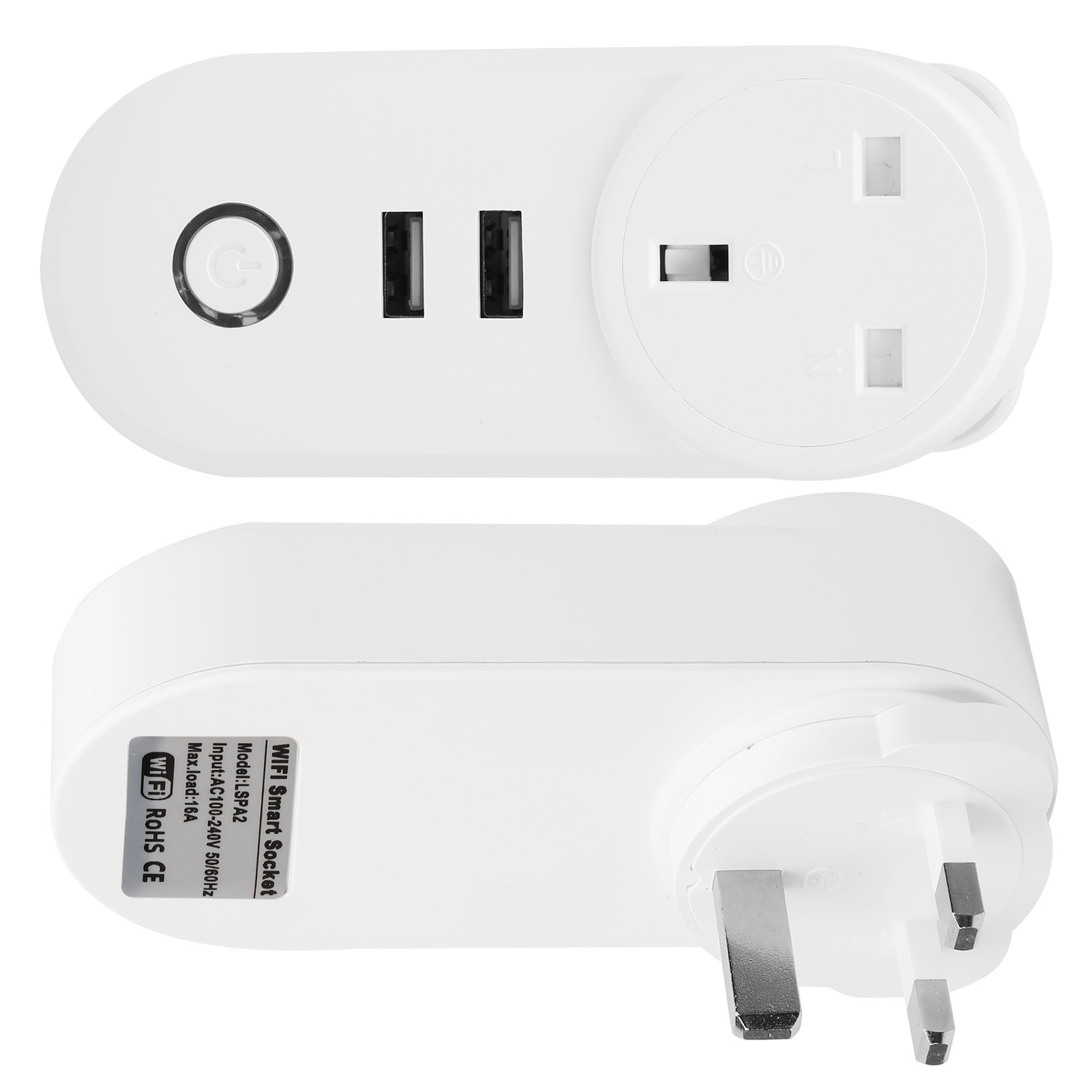 Intelligente Wlan-steckdose Mit Zeitschaltuhr Und Fernbedienung (lspa2, Uk-stecker, 100–240 V Ac)