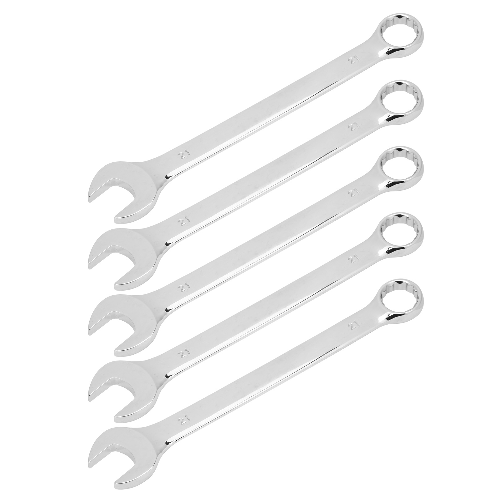 5-teiliges Ratschenschlüssel-set, Offener Ringschlüssel, Mehrzweck-handwerkzeug Aus Chrom-vanadium-stahl, 21 Mm