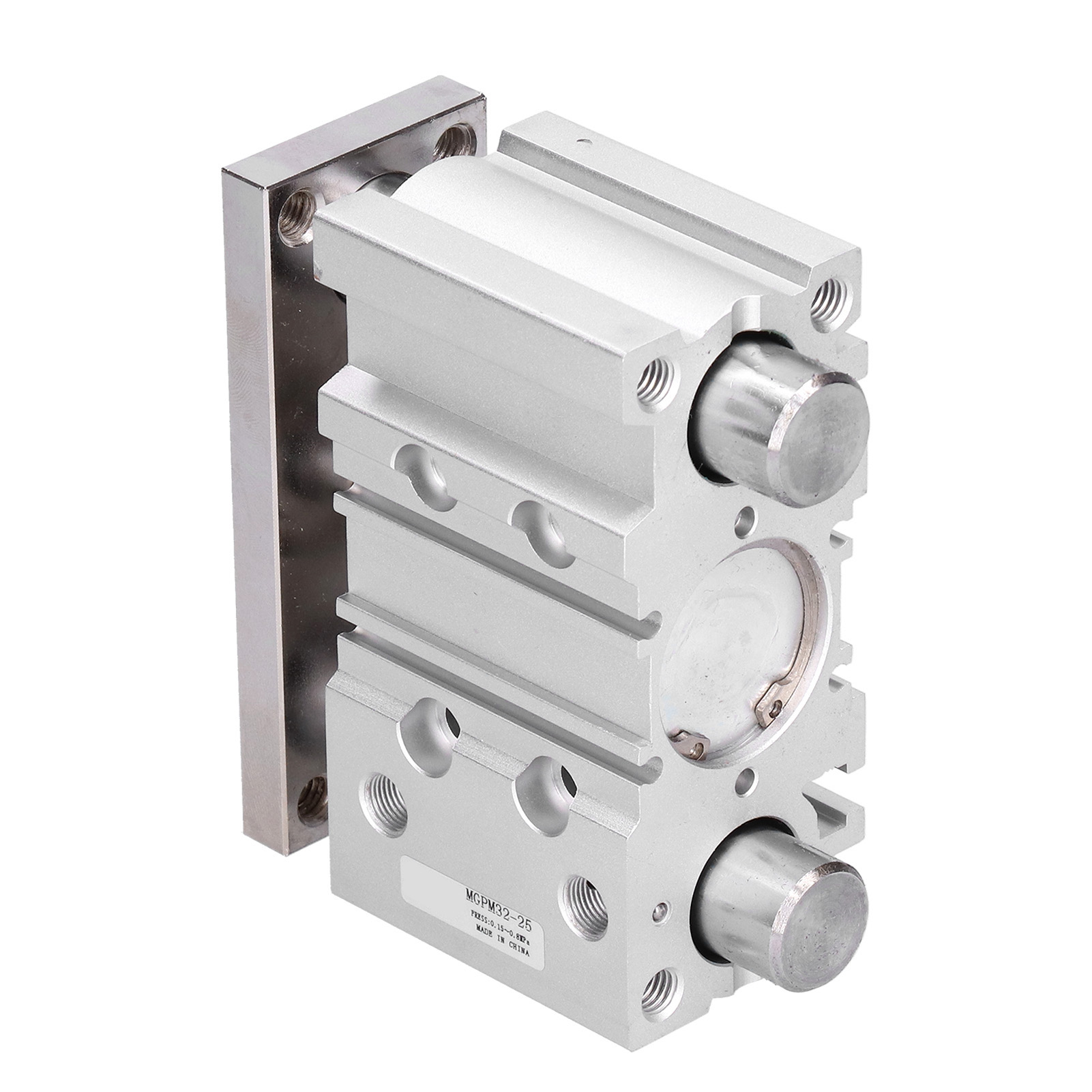 Pneumatischer Luftzylinder Mit 3 Führungsstangen Für Smc-typ Aluminiumlegierungshardware Mgpm32x25