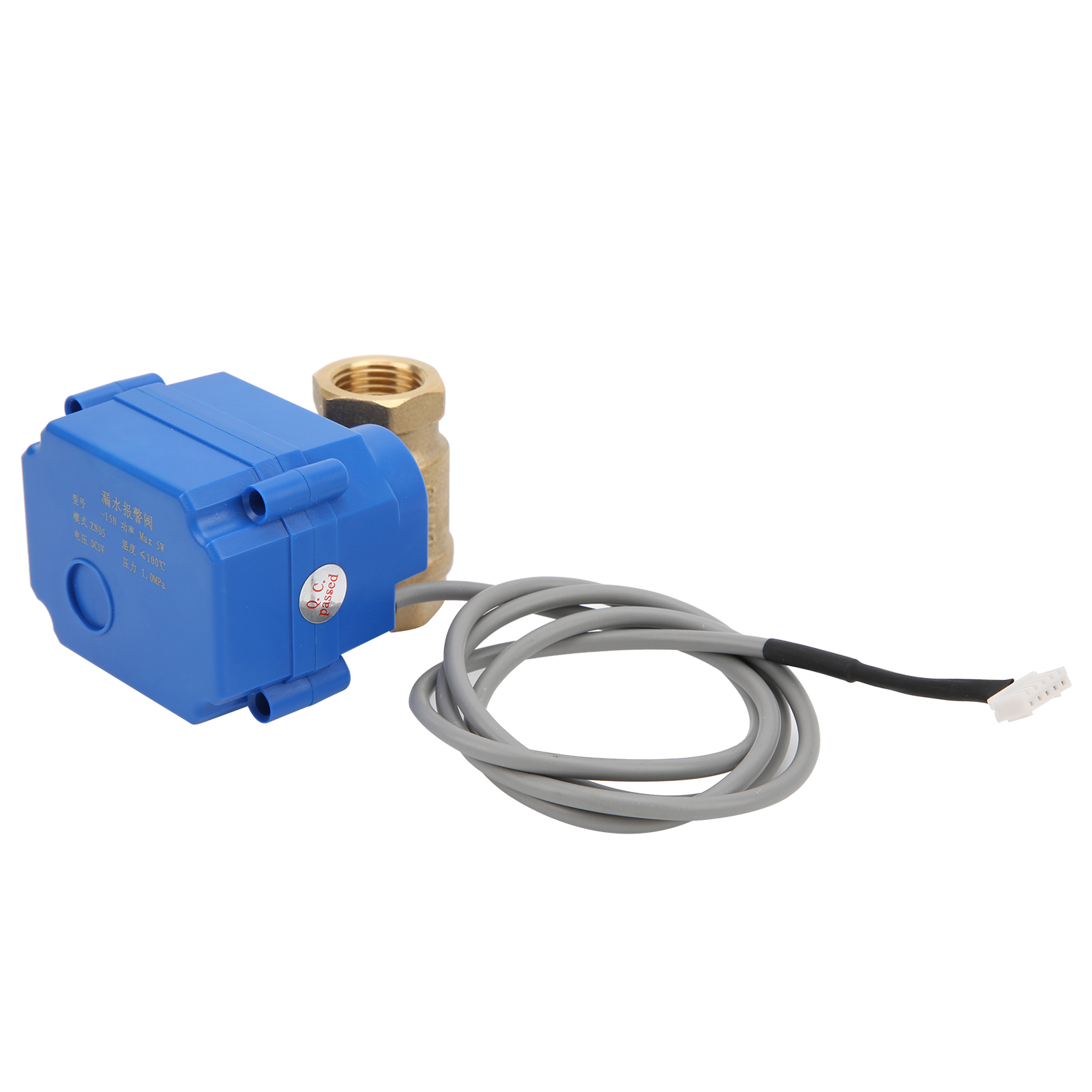 Wasserleckagesensor, 1 Ventil, 2-wege-akustikalarm, Überlauferkennungssystem Für Zuhause, Ac100–240v, Eu-stecker