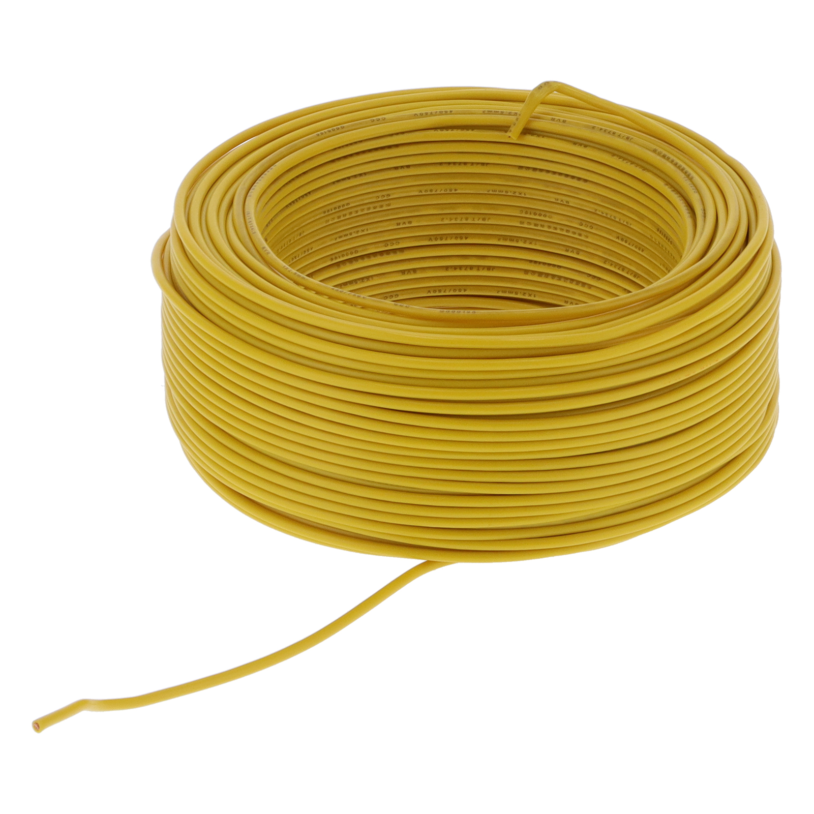 Bvr‑1 X 2,5 100 M 19 Awg Polyvinylchlorid-isolierter Draht Massiver Roter Kupferdraht Pvc-beschichteter Draht
