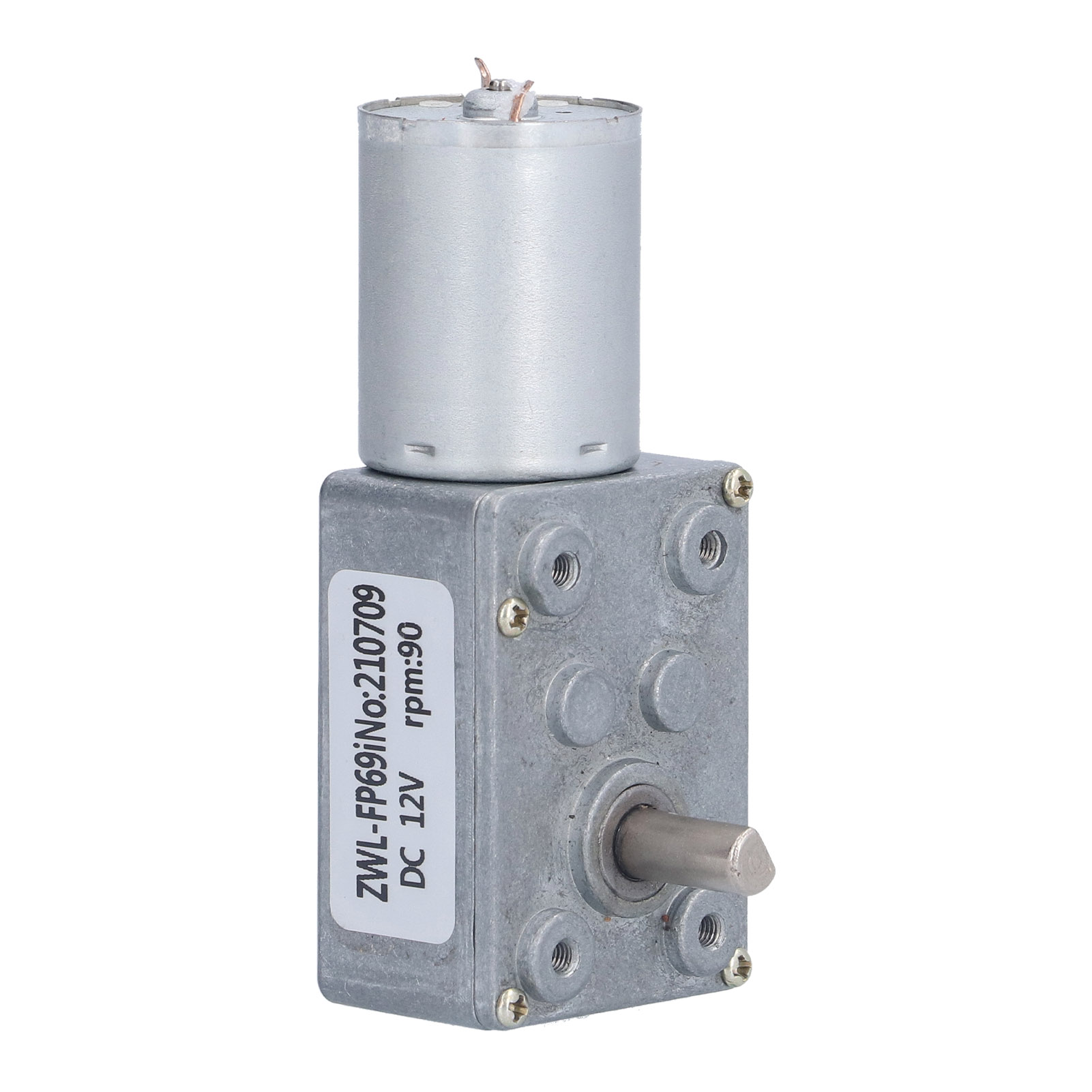 Schneckengetriebemotor, Robust, Langlebig, Verschleißfest, Hohe Belastbarkeit, Niedrige Drehzahl, Getriebeuntersetzung Zwl-fp-90 U/min