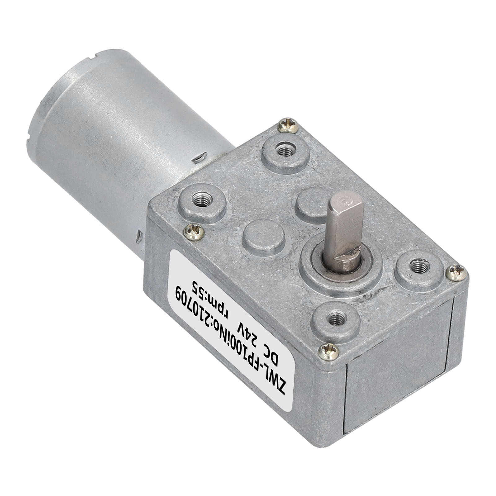 24-v-schneckengetriebemotor Mit Hoher Torsionsdrehzahl, Elektrisches Getriebe, Untersetzungsmotor, 55 U/min