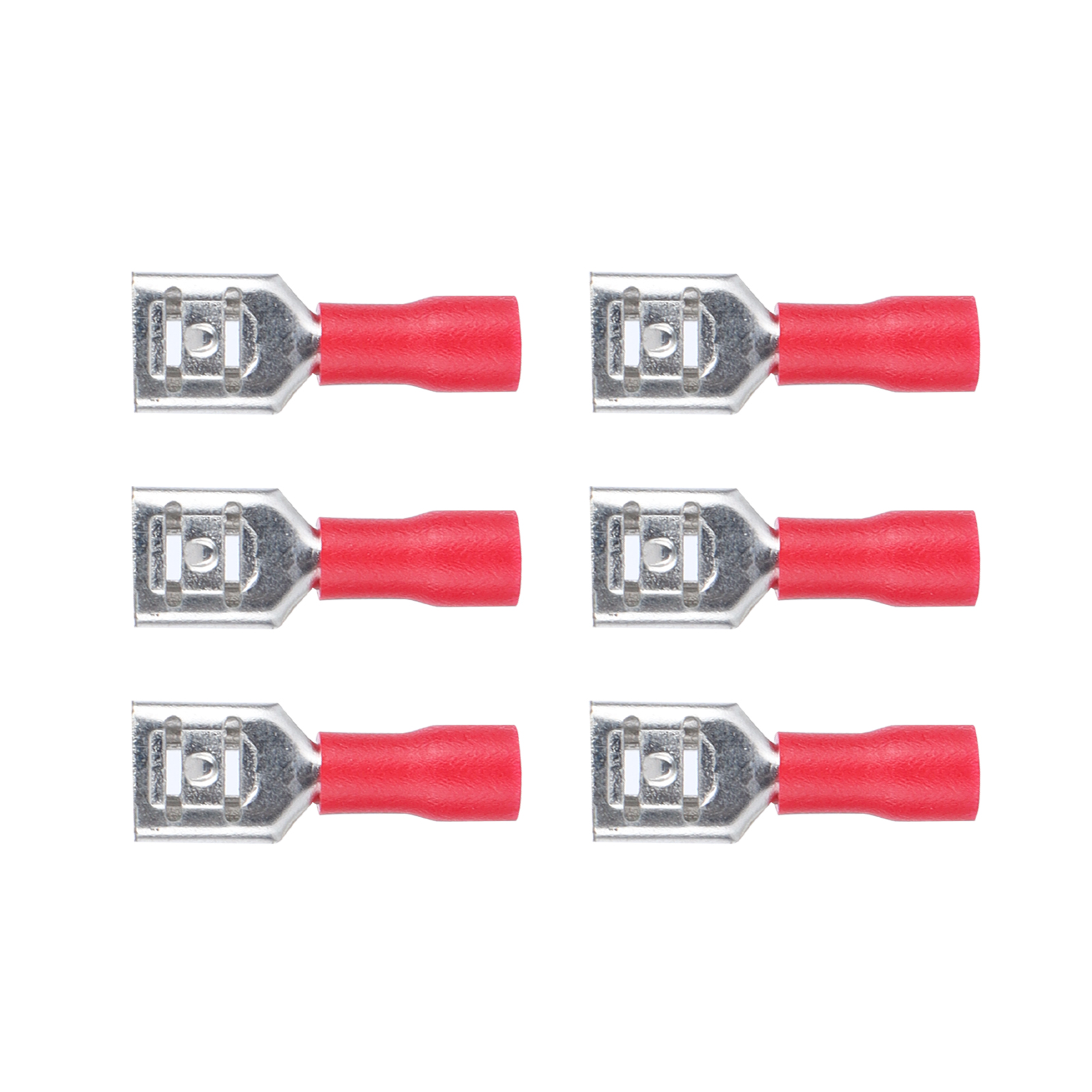 Isolierter Flachsteckverbinder Fdd1.25‑250, Weiblich, Robust, Langlebig, Stabil, Praktisch, Elektrische Crimp-anschlussklemme