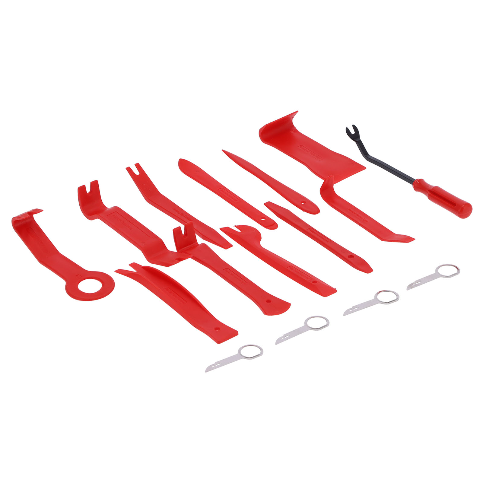 16-teiliges Auto-demontage- Und -ausbauwerkzeug-set (zierleistenhebel, Audio-reparaturset) Für Autotürverkleidungen, Instrumententafel, Rot