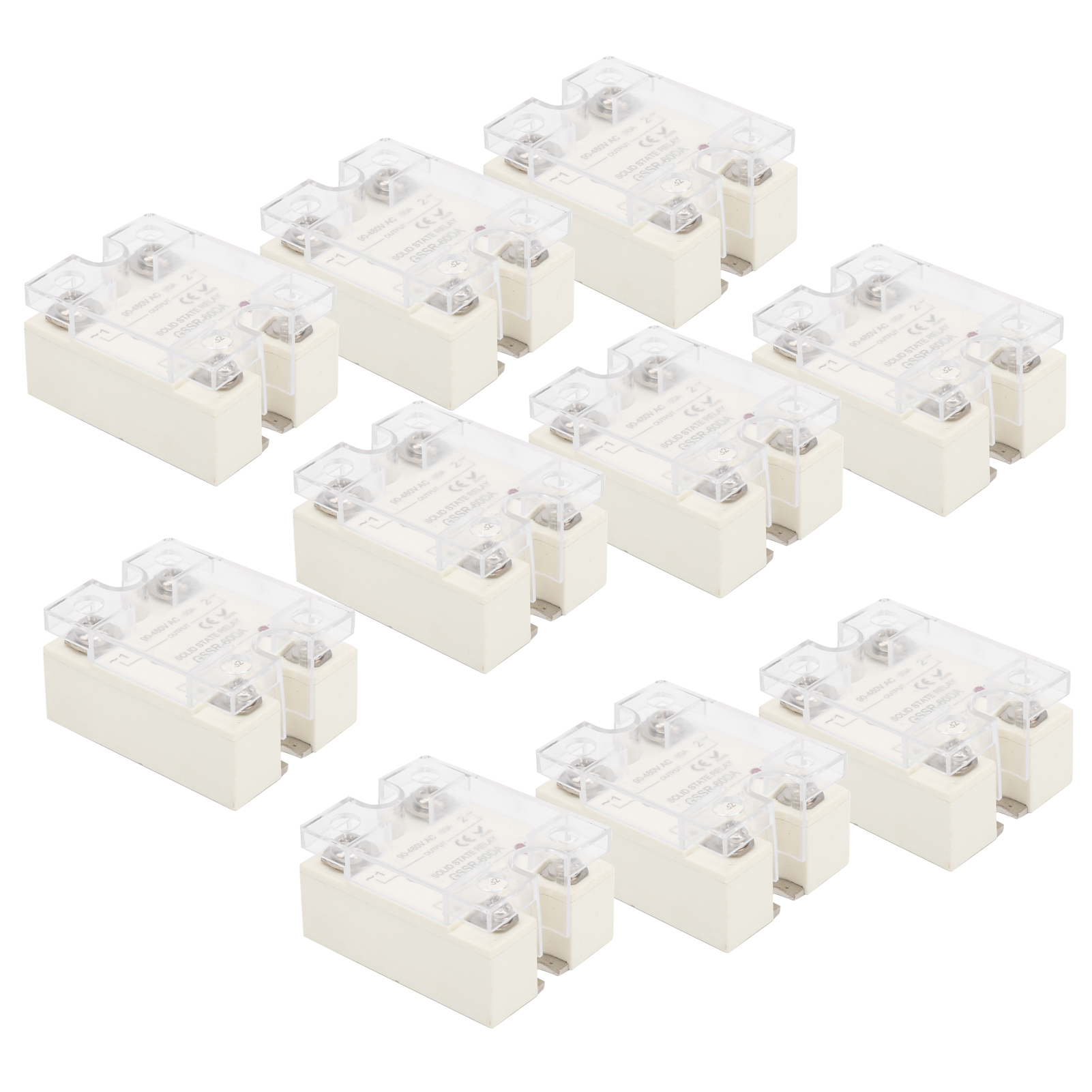 10 Stück Halbleiterrelais (ssr) Für Gleichstrom- Und Wechselstromsteuerung In Mechanischen Steuerungssystemen, Gssr-60da, 60 A, 98–480 V