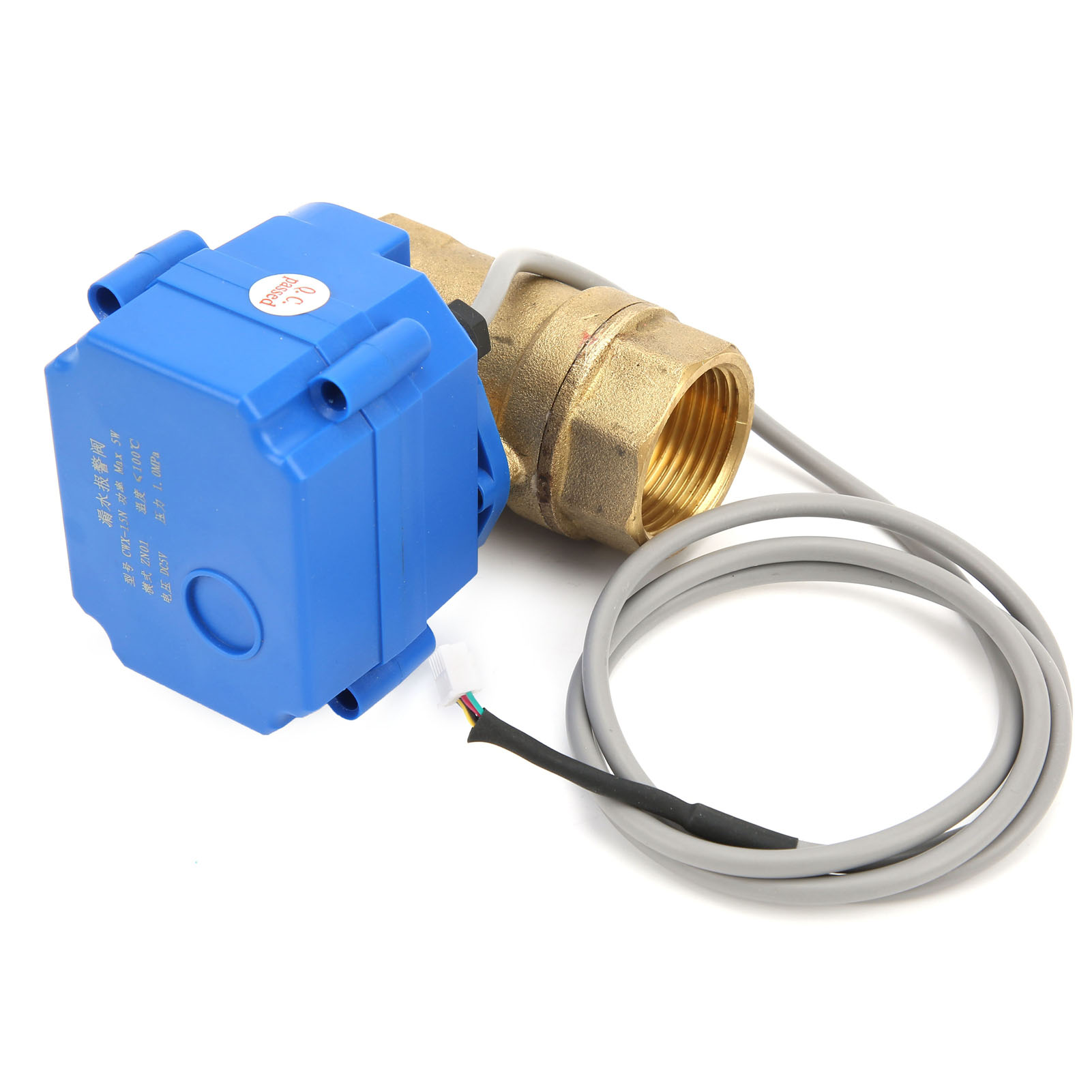 Wasserleckage-alarmsensor Dn25 2-ventil 8-wege-überlaufschutzsystem Ac100-240veu-stecker