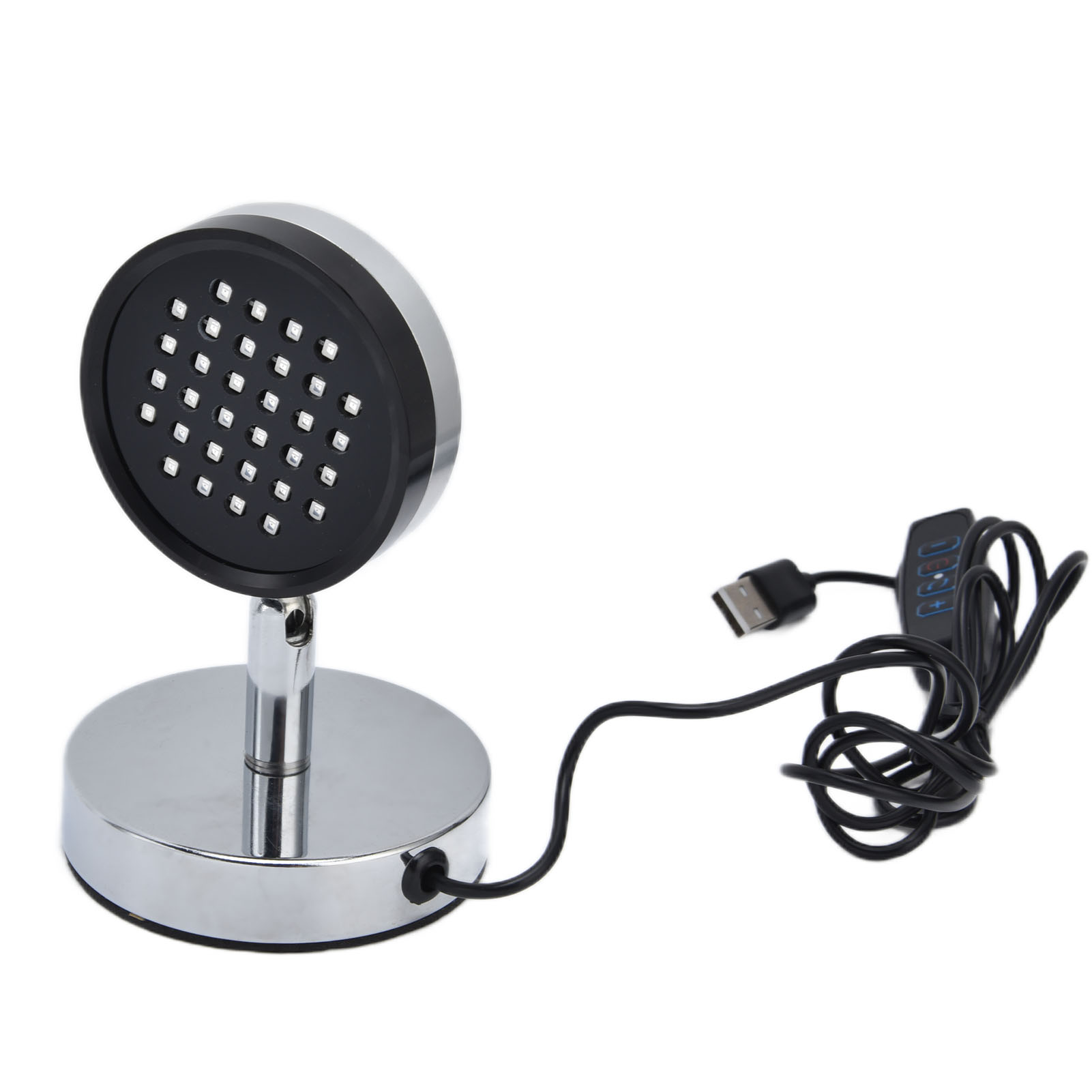 Led-therapielampe, Rotlicht, Edelstahl, 3 Farben Einstellbar, Usb-betrieben, Anti-aging-gesichtspflegelampe