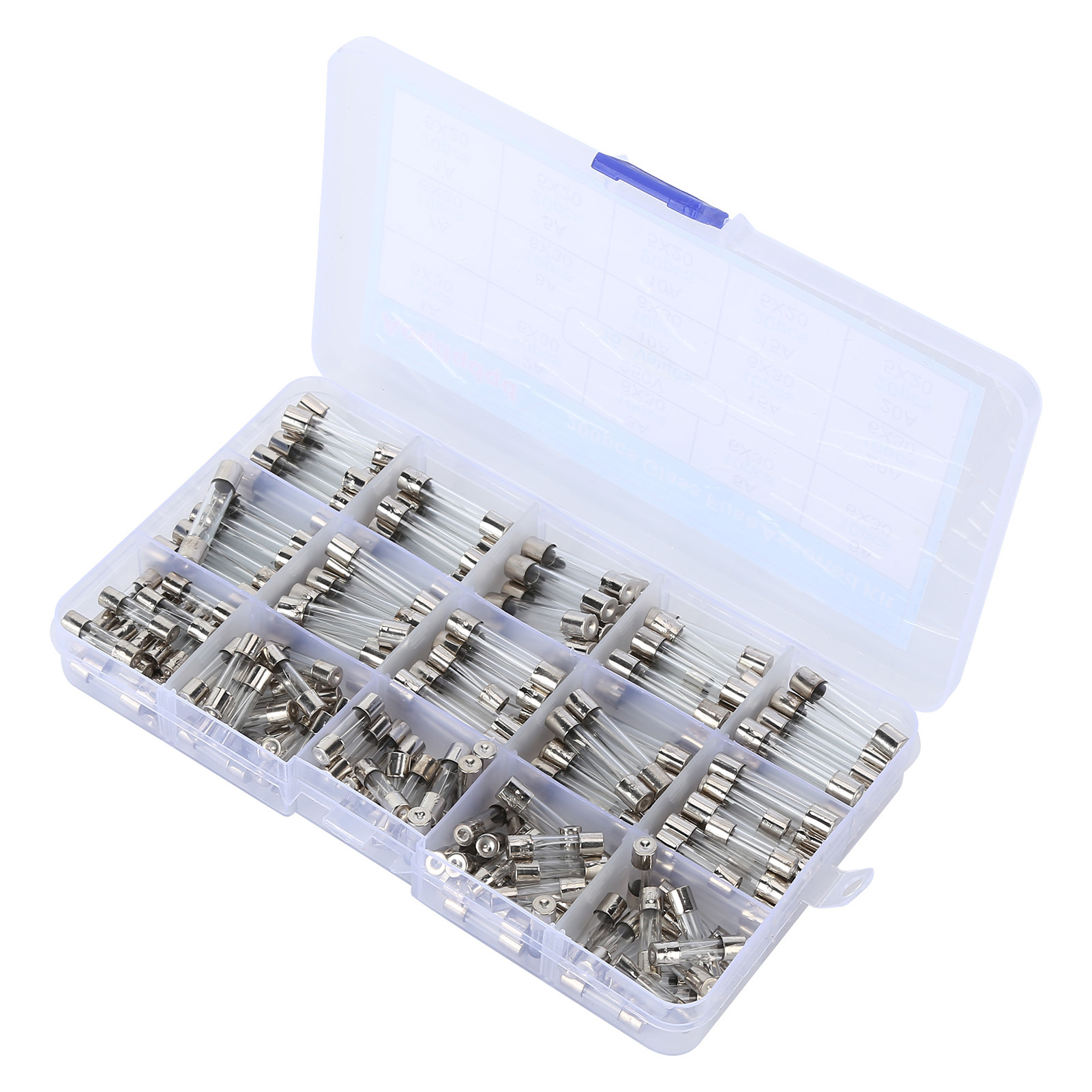 200-teiliges Sicherungsset Aus Sicherheitsglas, 1–20 A, 250 V, 6 X 30 Mm, 5 X 20 Mm, Für Spielzeugautos