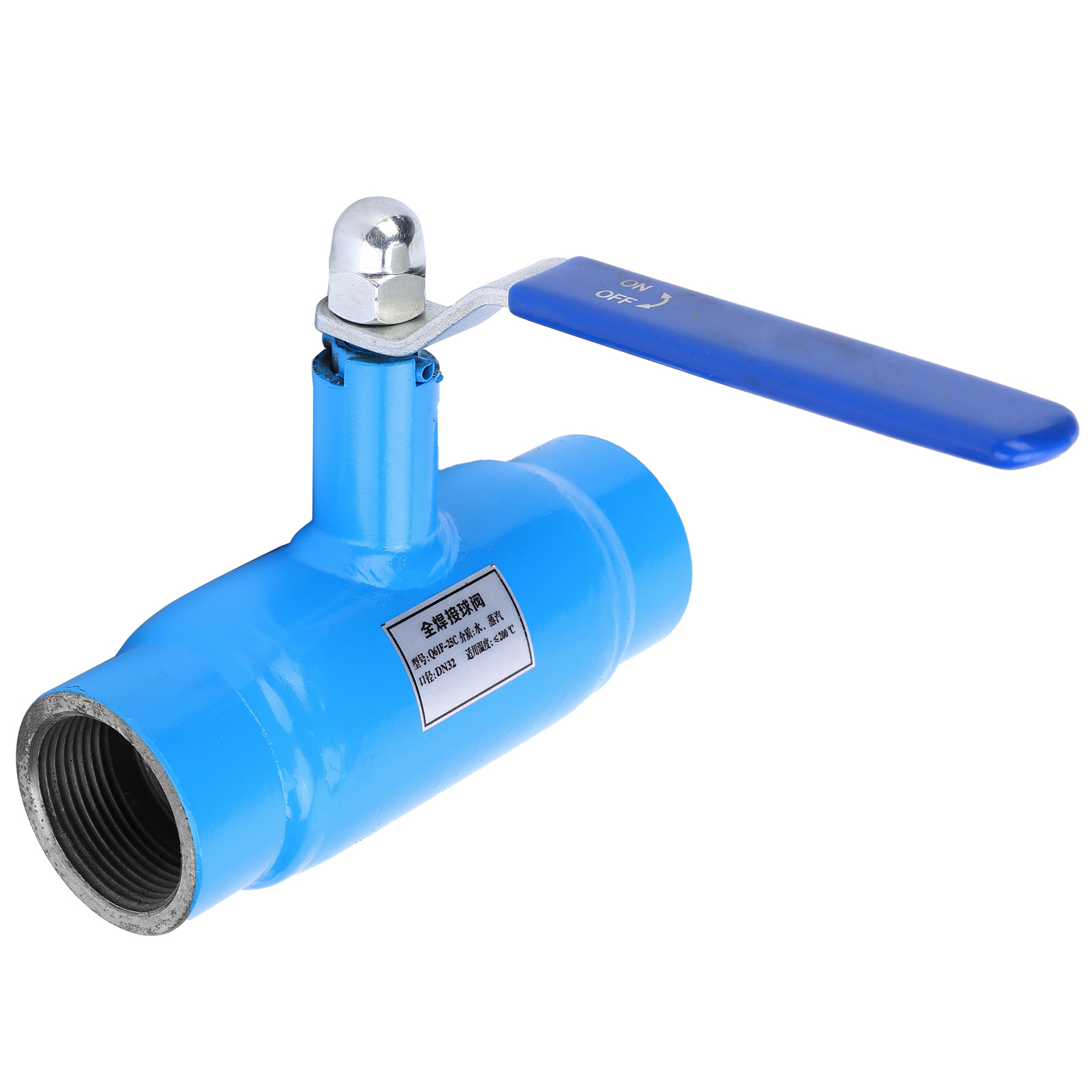 Kugelhahn Mit Einzelgewinde, Integrierter, Verschweißter G1/4-zoll-stahlrohrverbinder Q61f-25c-dn32