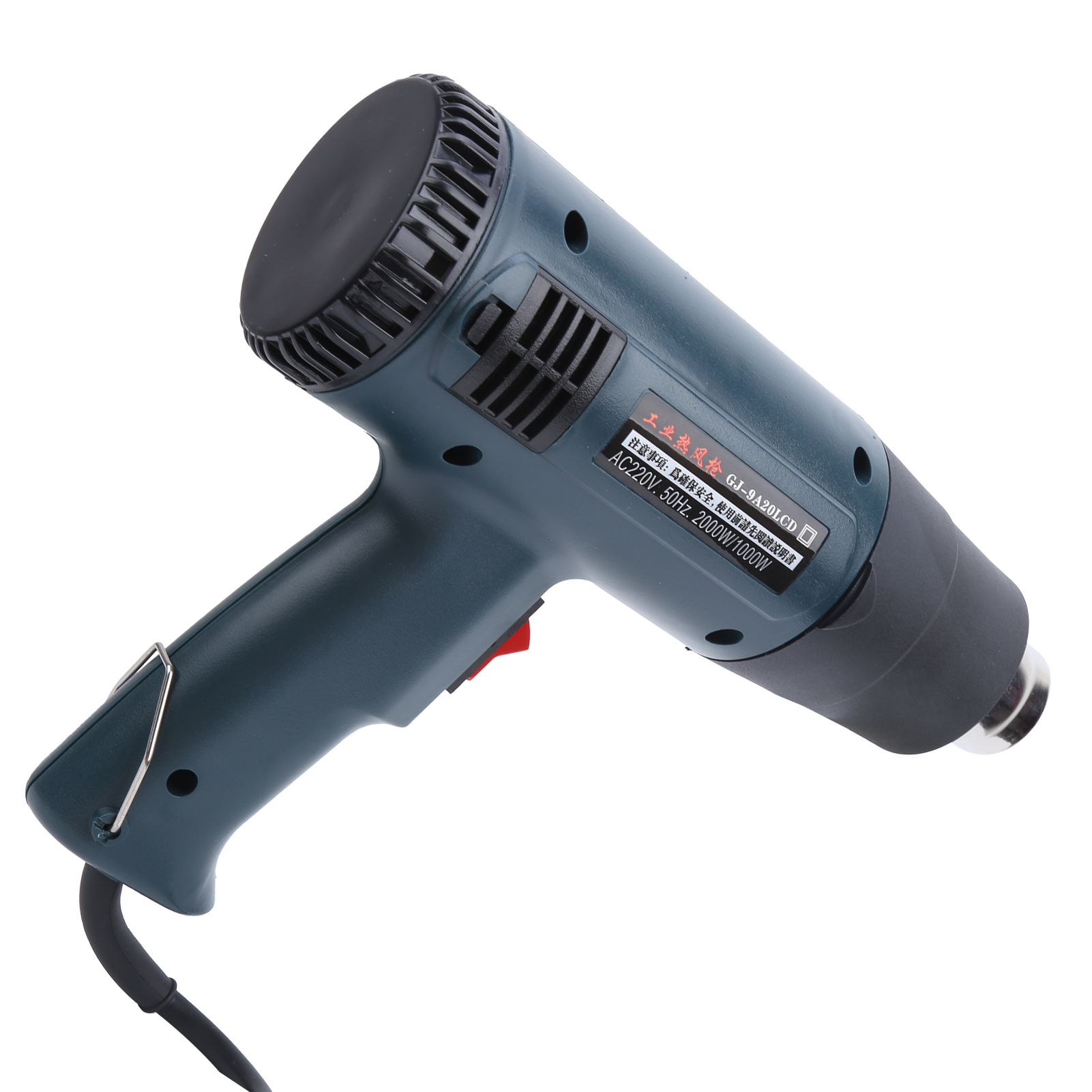 Elektronische Heißluftpistole Mit Einstellbarer Temperatur Für Kunststoffbearbeitung, Industriewerkzeug Gj-9a20lcd, 2000 W, 220 V, Eu-stecker