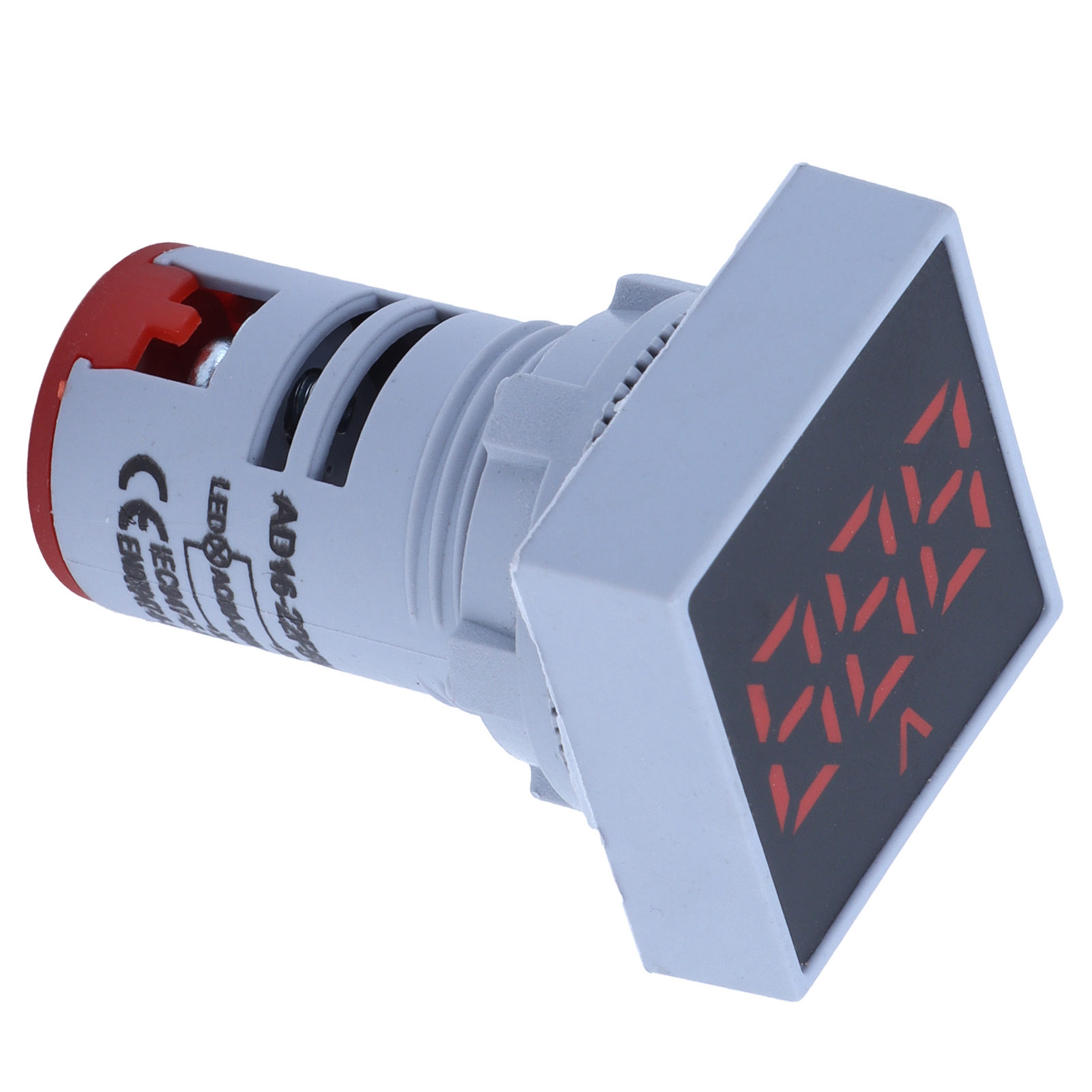 Ad16-22fsv Digitale Spannungsanzeige Mit Mattierter Frontplatte, Spannungsmesser, 60–500 V Ac, Rot